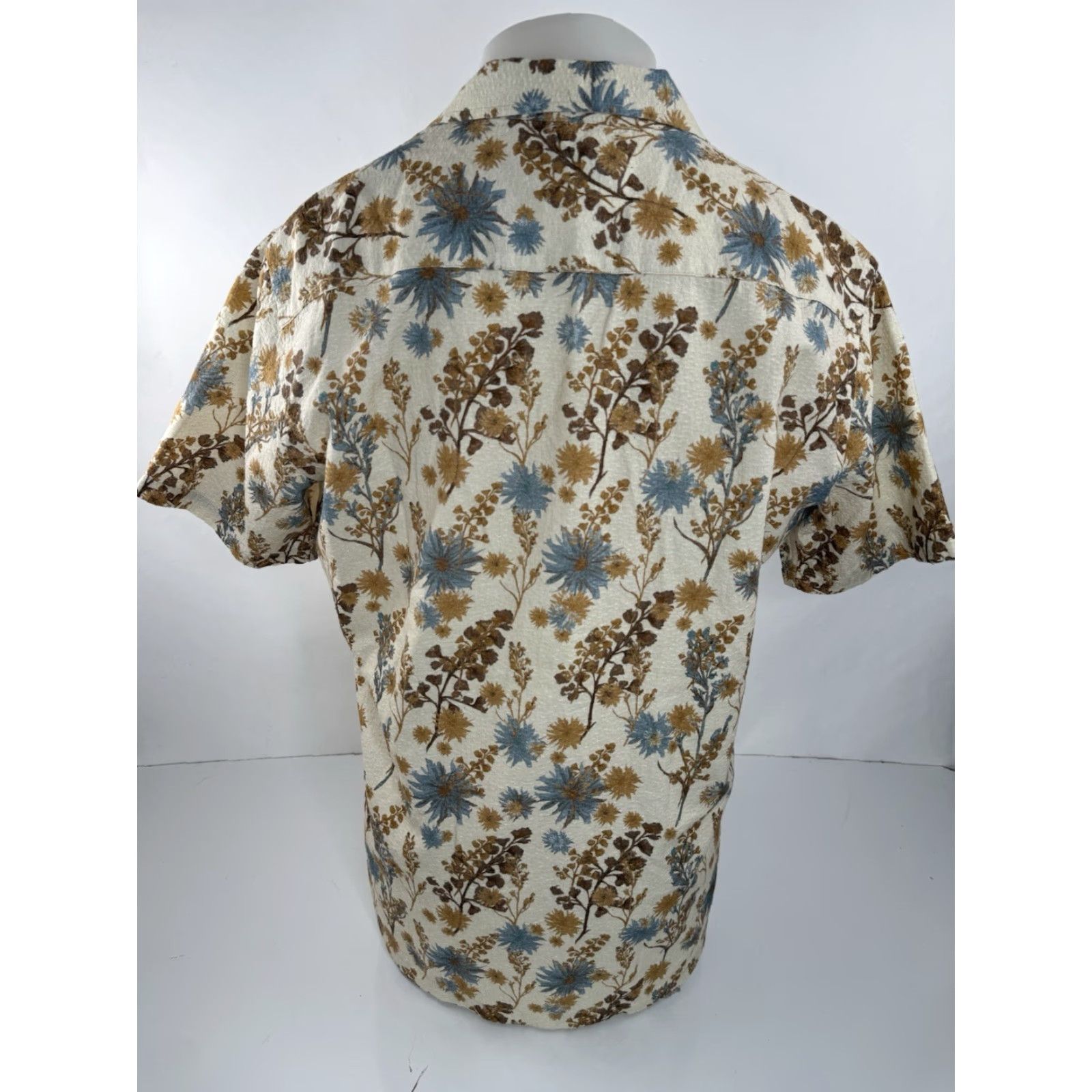 destin Kestin - Floral Mens L Shirt Button-Up Short Sleeve EXCELLENT Multicolor Pattern Flower - Mens L Shirt Floral Button-Up - 90s? Size US M / EU 48-50 / 2 - 3 Thumbnail