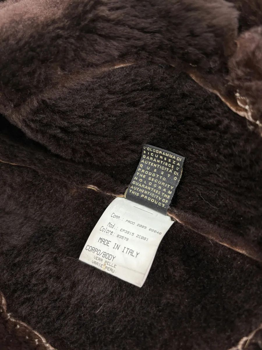 Roberto Cavalli FW2006 Roberto Cavalli Long Hybrid Brown Fur Python Leather Jacket Size XS / US 0-2 / IT 36-38 - 11 Thumbnail