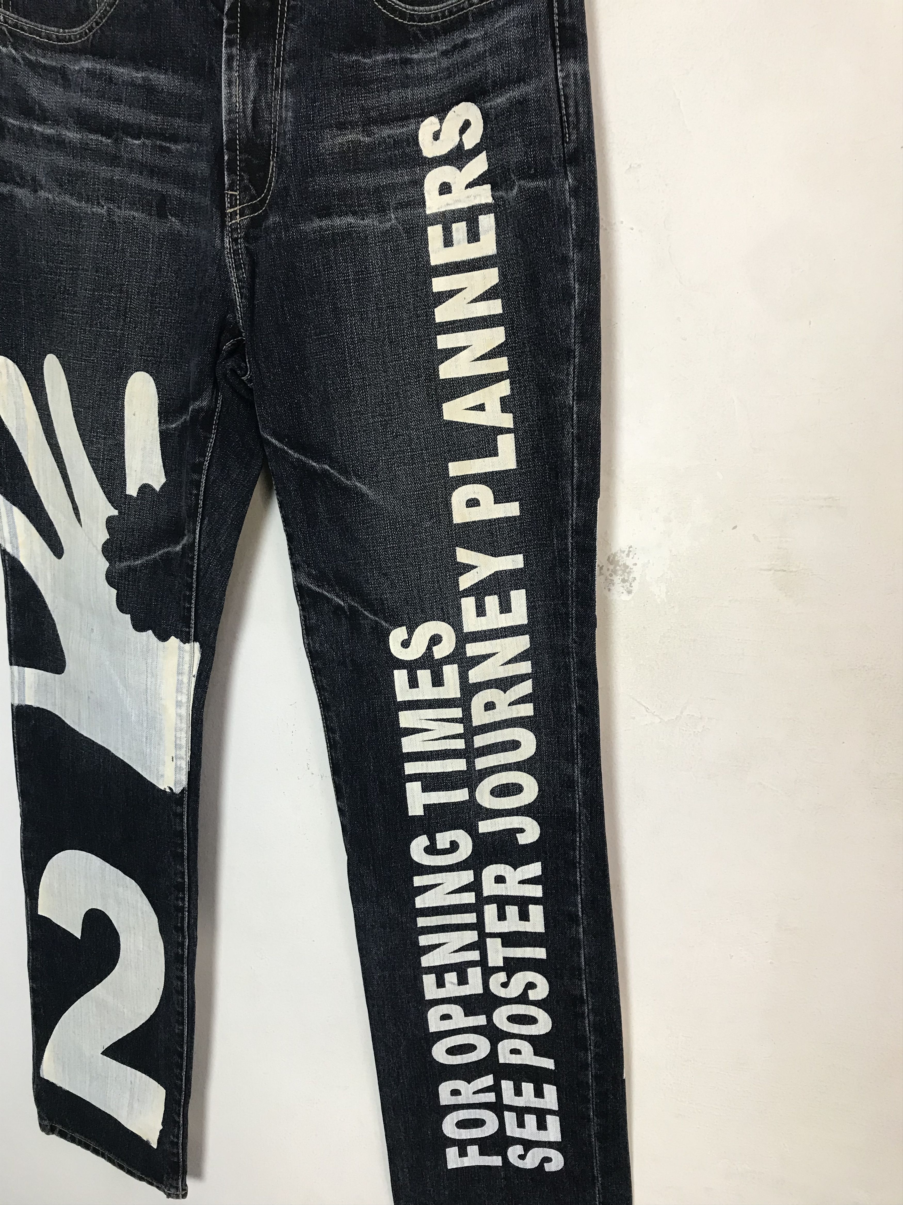 PPFM Rare PPFM Underground Seditionaries Printed Indigo Denim Size US 32 / EU 48 - 5 Thumbnail