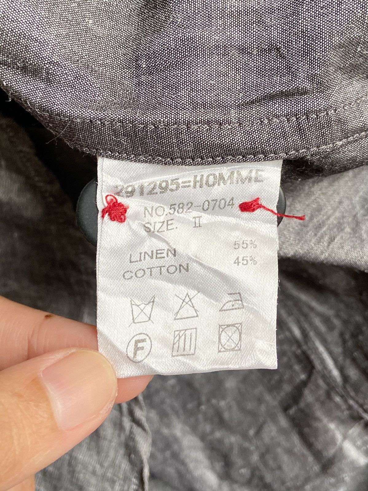 Designer × Japanese Brand 291295 Homme Grey Shirt Size US S / EU 44-46 / 1 - 7 Thumbnail