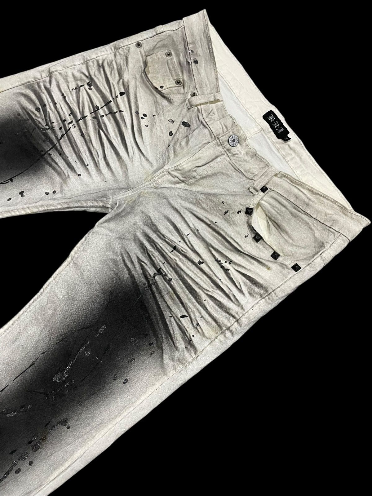 If Six Was Nine Flare K.U.I Punk Gothic Jeans Size US 34 / EU 50 - 3 Thumbnail