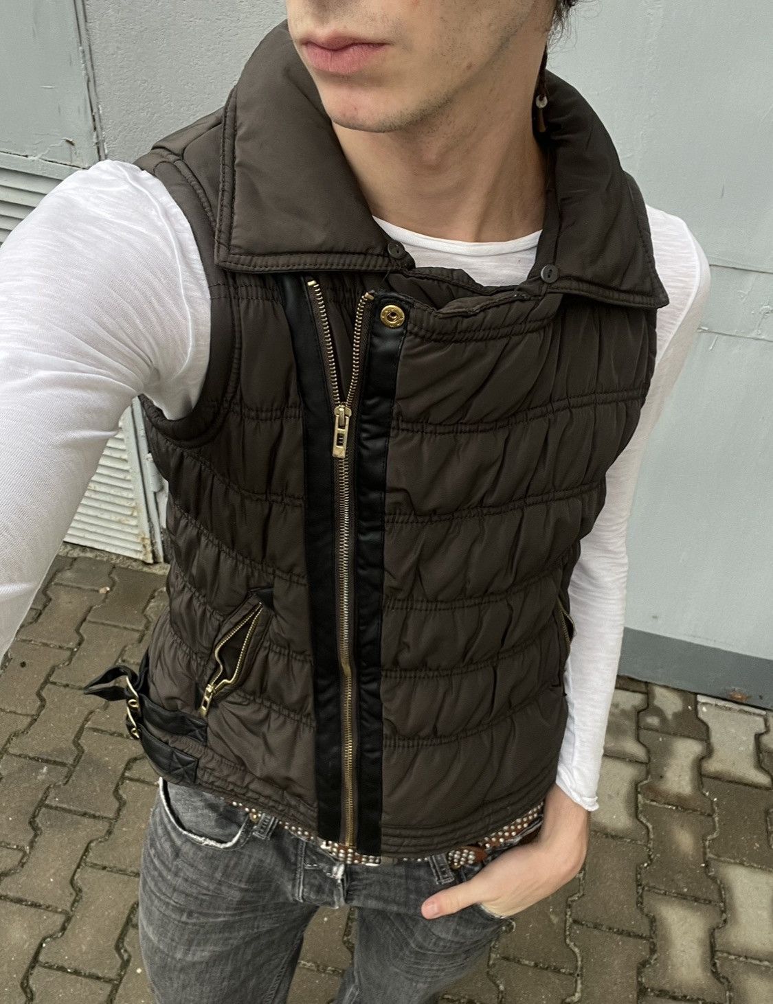 Other Vintage Grunge Puffy Zip Vest Size US S / EU 44-46 / 1 - 1 Thumbnail