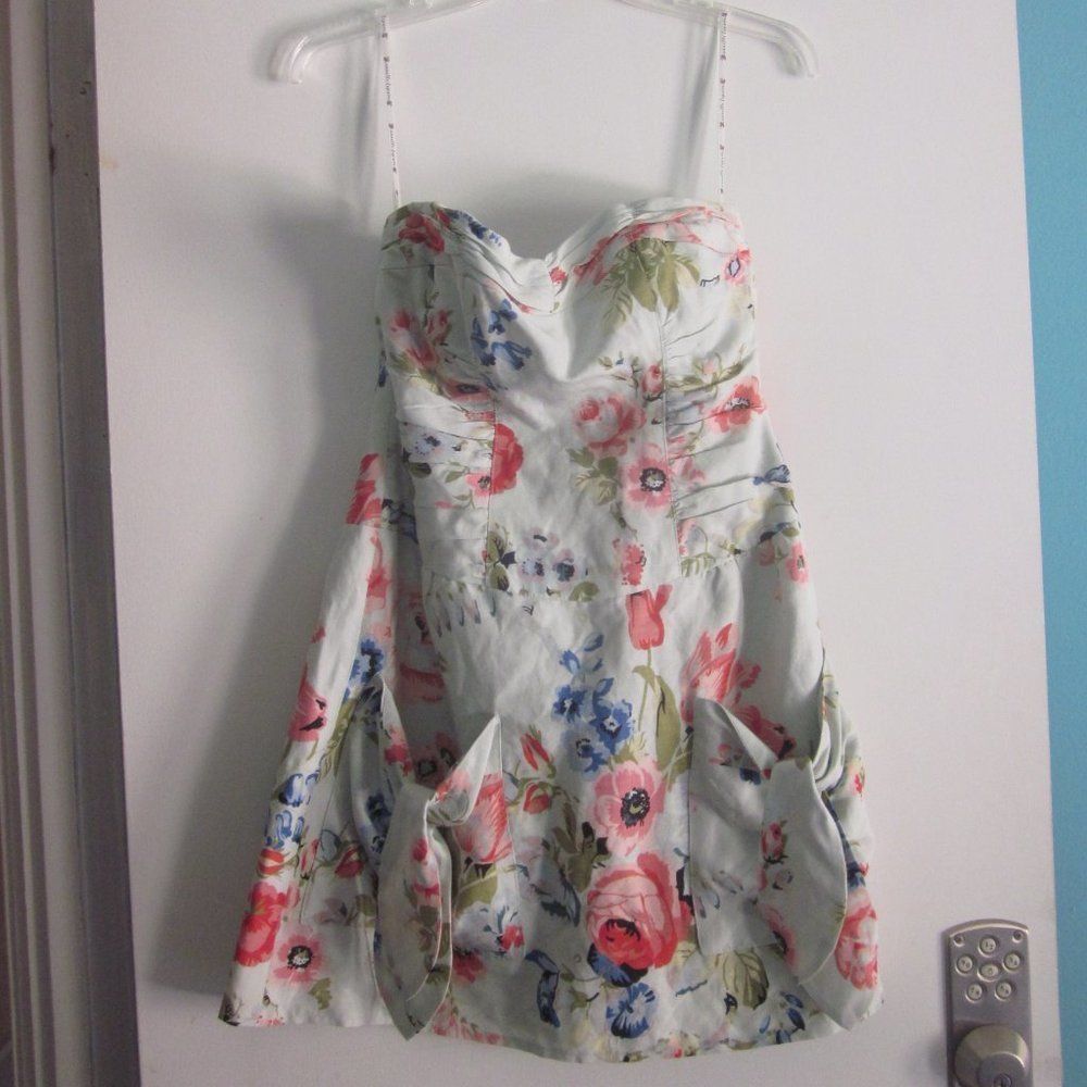 Annette Gortz Nanette Lepore Strapless Garden Party Mini Dress 2 Size XS / US 0-2 / IT 36-38 - 9 Thumbnail