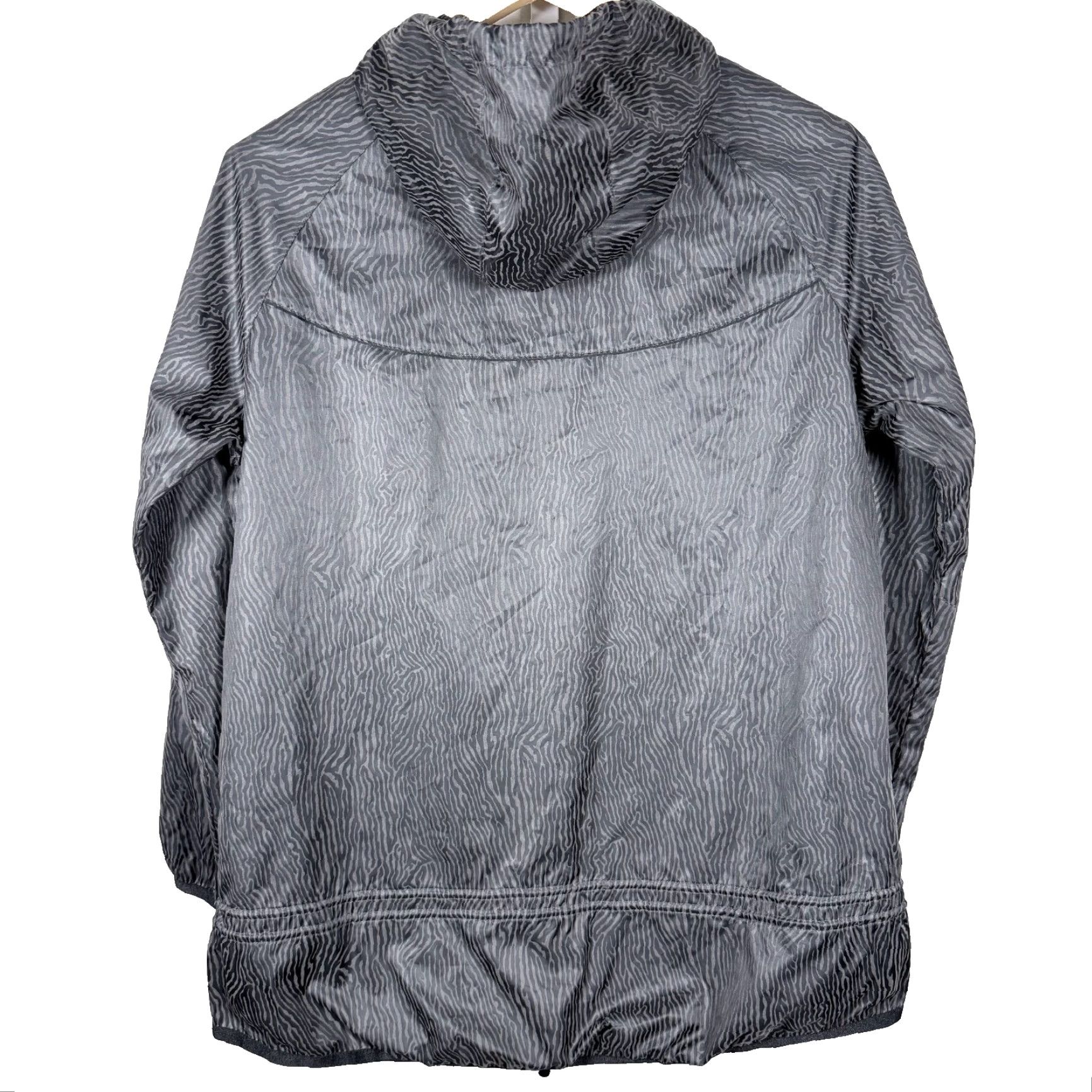 Nike Nike Windrunner Jacket Women's XL Black Zebra Print Reflective Lightweight Windbreaker Reflective Zip Hooded Activewear Niko? Size XL / US 12-14 / IT 48-50 - 3 Thumbnail
