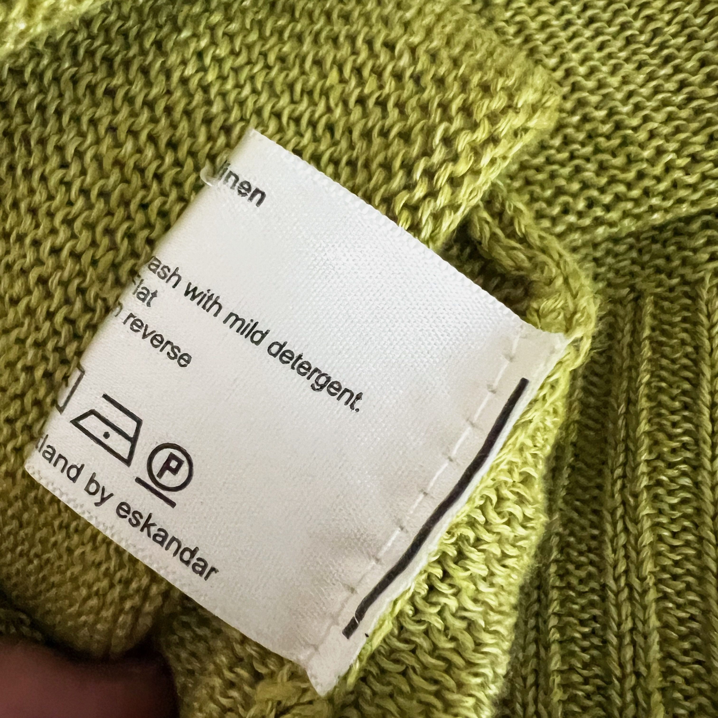 eskandar Eskandar Wide Square Boxy Linen V Neck Size XL / US 12-14 / IT 48-50 - 2 Thumbnail