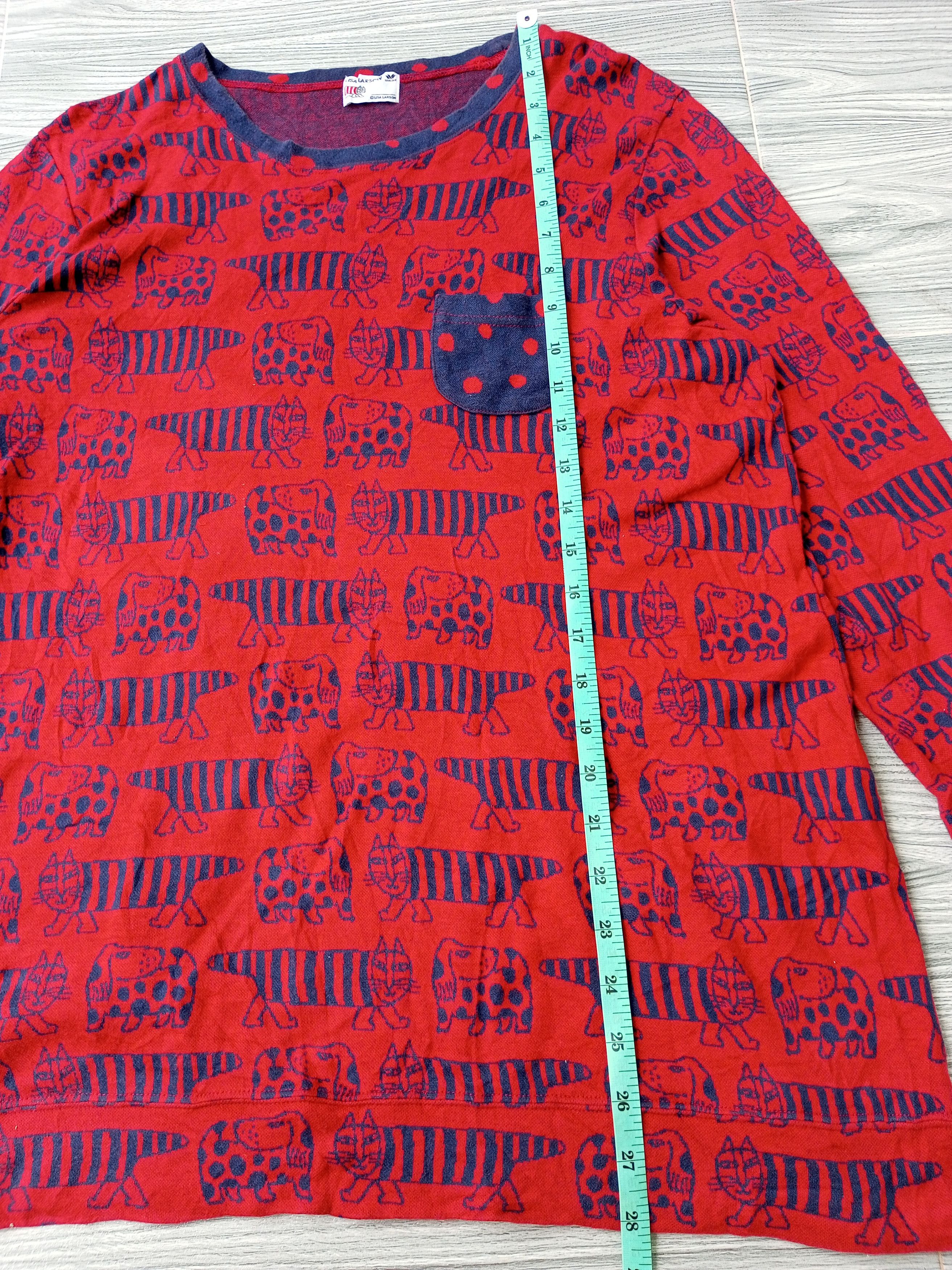 Japanese Brand Lisa Larson Designer Animal Design Long Sleeve T-shirt Size L / US 10 / IT 46 - 9 Thumbnail