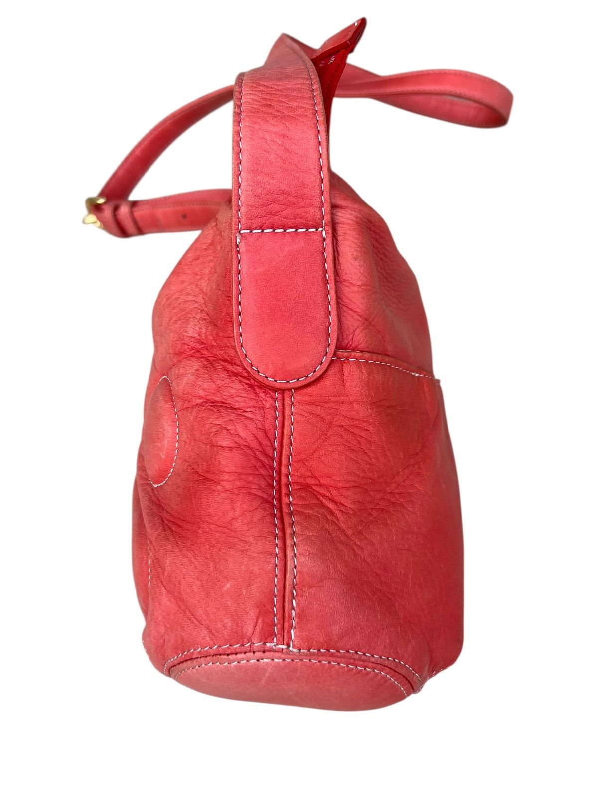 Leather Faded Patina Pink Peach Leather Bag Dog’s Paws Kitamura Size ONE SIZE - 13 Thumbnail