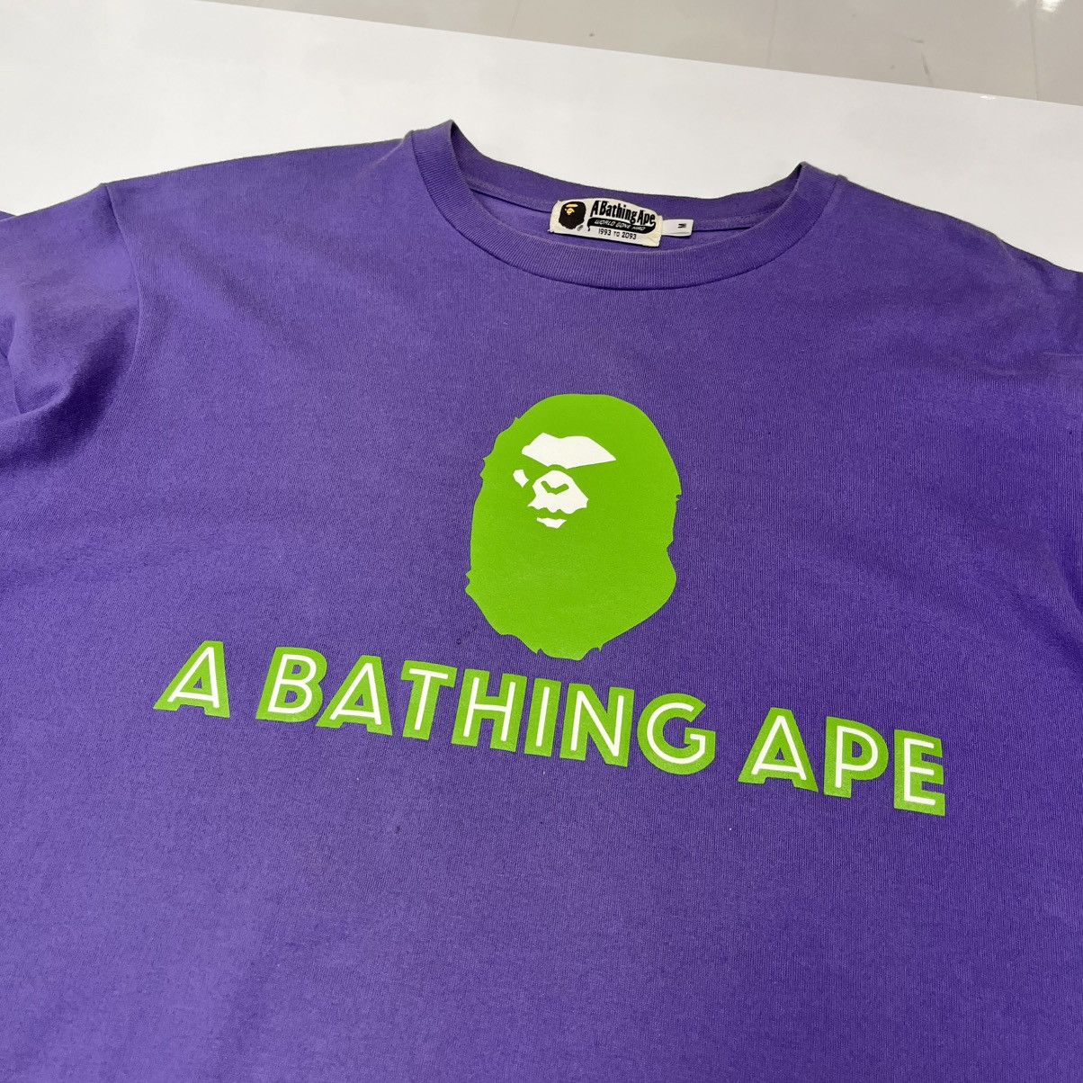 Bape Bape Relaxed Mad Face Tee Purple Size US M / EU 48-50 / 2 - 3 Thumbnail