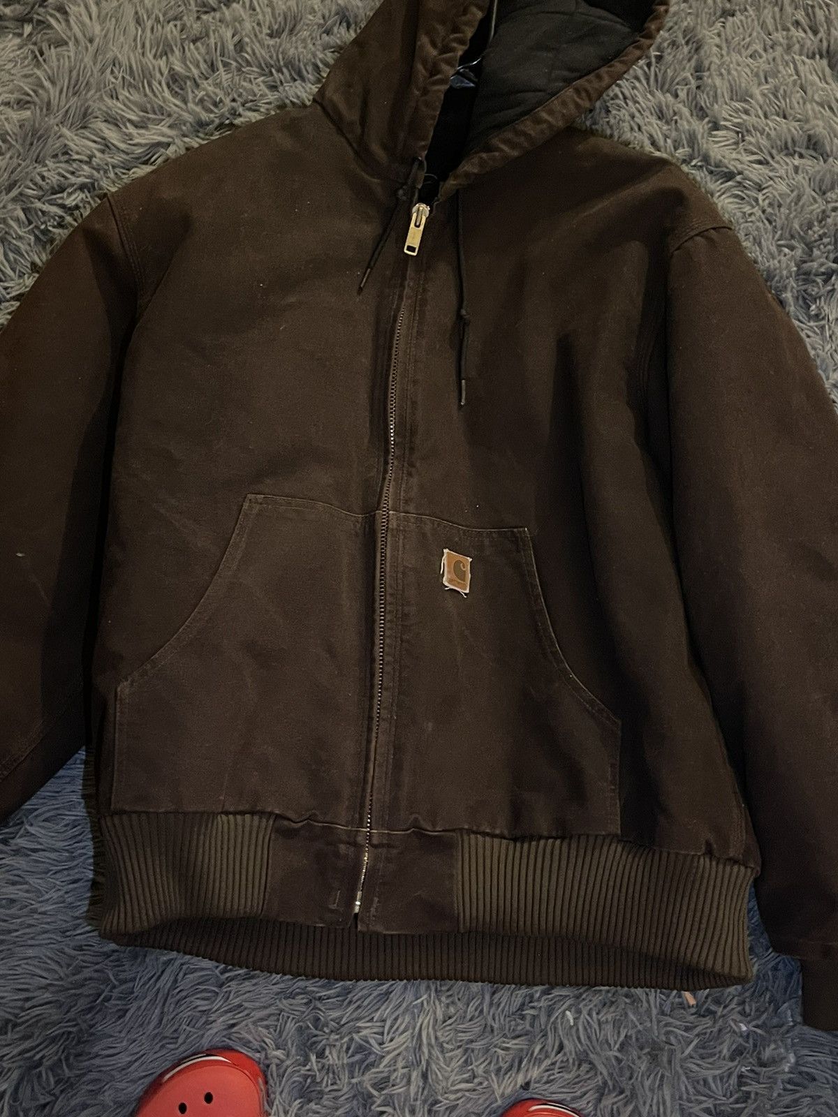 image of Carhartt J130 Jacket in Brown, Men's (Size XL)