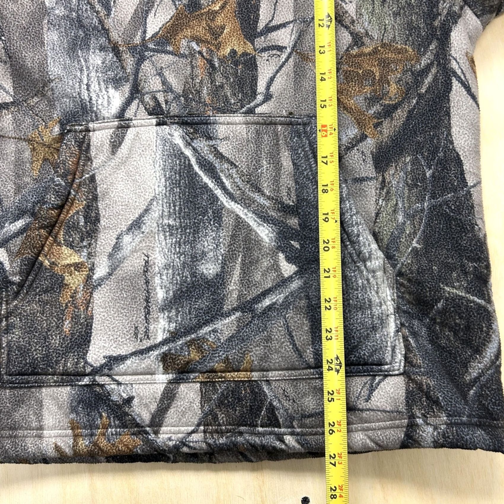 Vintage TrueTimber Hoodie Mens L Gray Camo Fleece Pullover Sherpa Hunting Sweatshirt Size US L / EU 52-54 / 3 - 5 Thumbnail