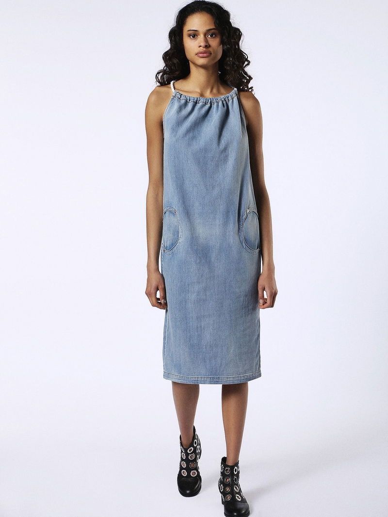 Diesel Diesel de-pruit dress midi jeans denim Size M / US 6-8 / IT 42-44 - 2 Thumbnail