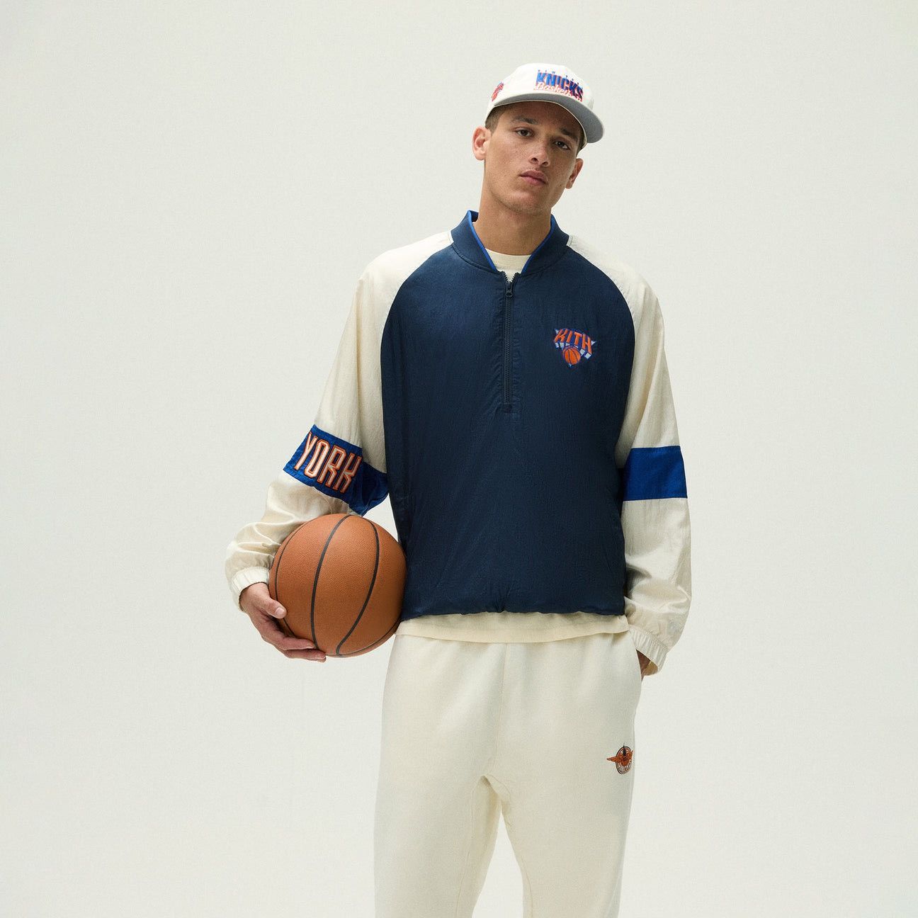 Kith Kith for the New York Knicks Nylon Quarter Zip Nocturnal XL Size US XL / EU 56 / 4 - 2 Thumbnail