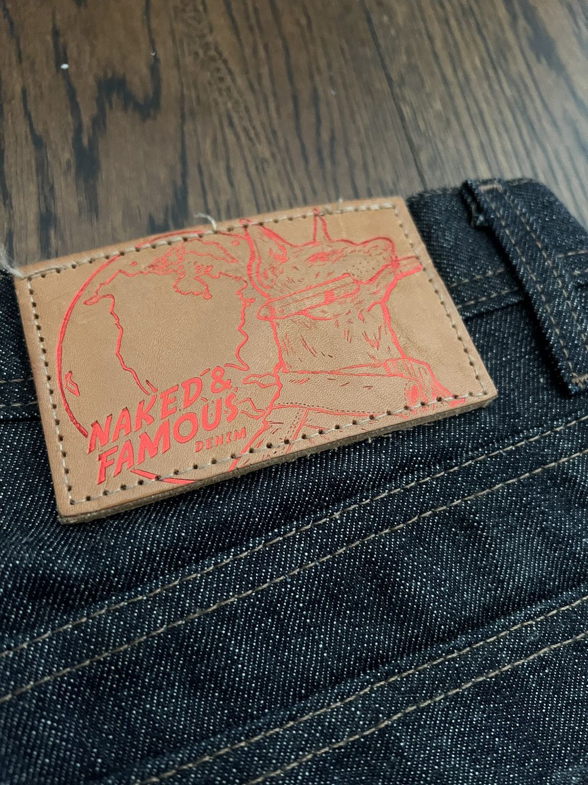 Naked & Famous Naked&Famous Weird guy year of the dog selvidge jeans Size US 33 - 4 Thumbnail