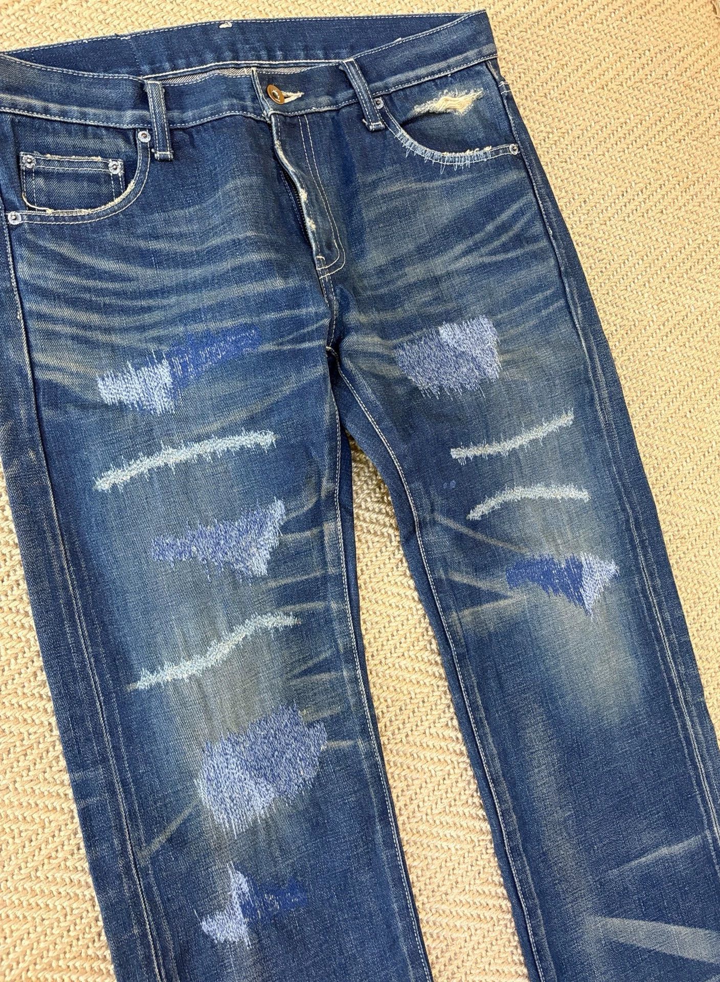 Neighborhood NBHD 2007 SCAB Washed Scab Jeans Narrow M Near New Size US 32 / EU 48 - 3 Thumbnail