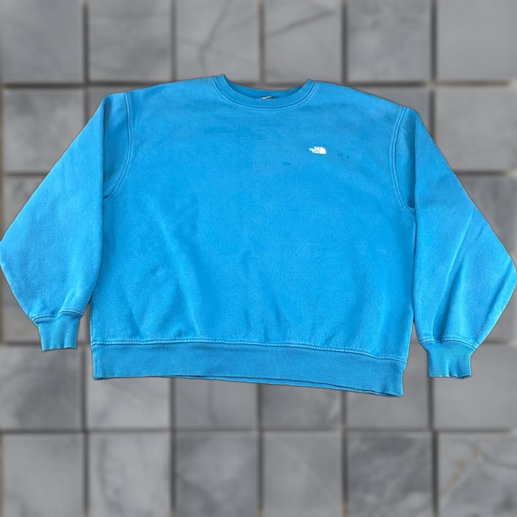 The North Face The North Face Sweatshirt Mens Large Blue Pullover Crew Neck Fleece Long Sleeve Size US L / EU 52-54 / 3 - 1 Thumbnail