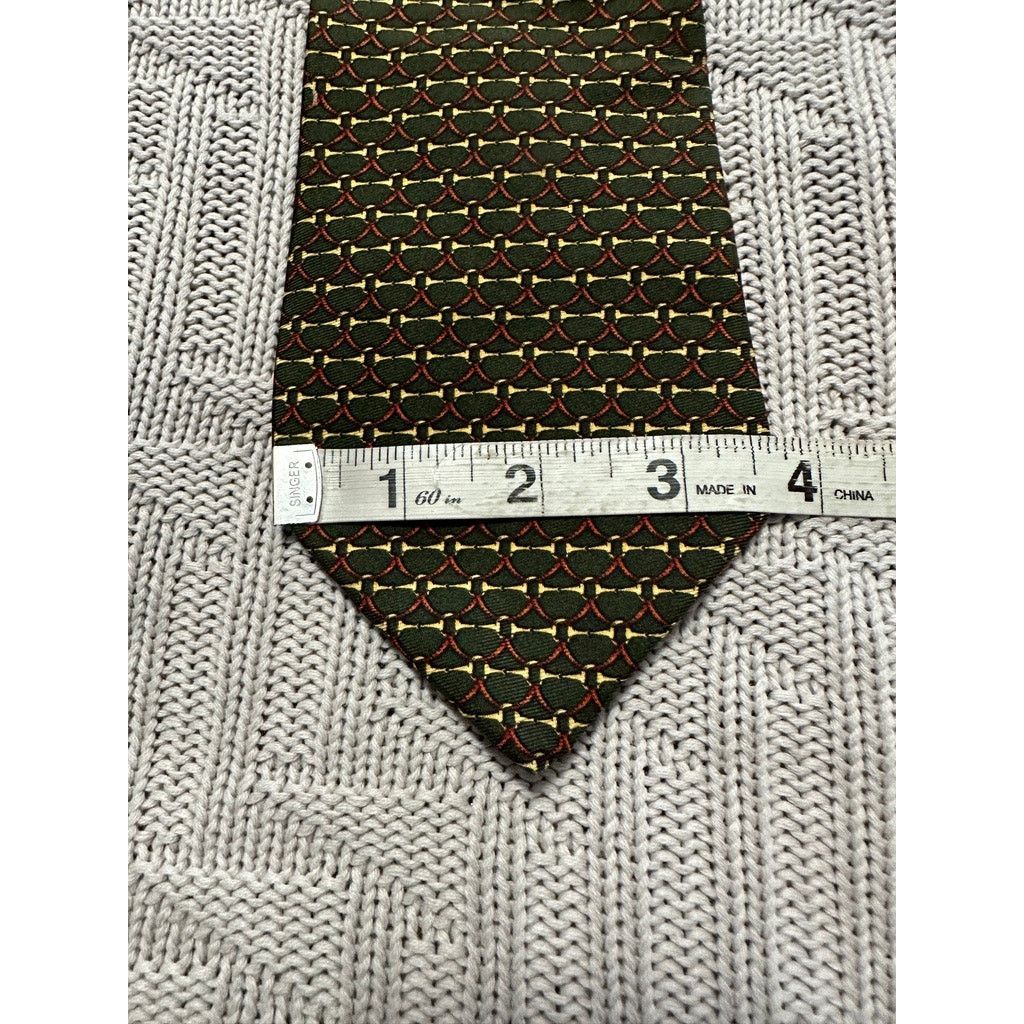 Brooks Brothers Brooks Brothers green horse bit silk tie Size ONE SIZE - 5 Thumbnail