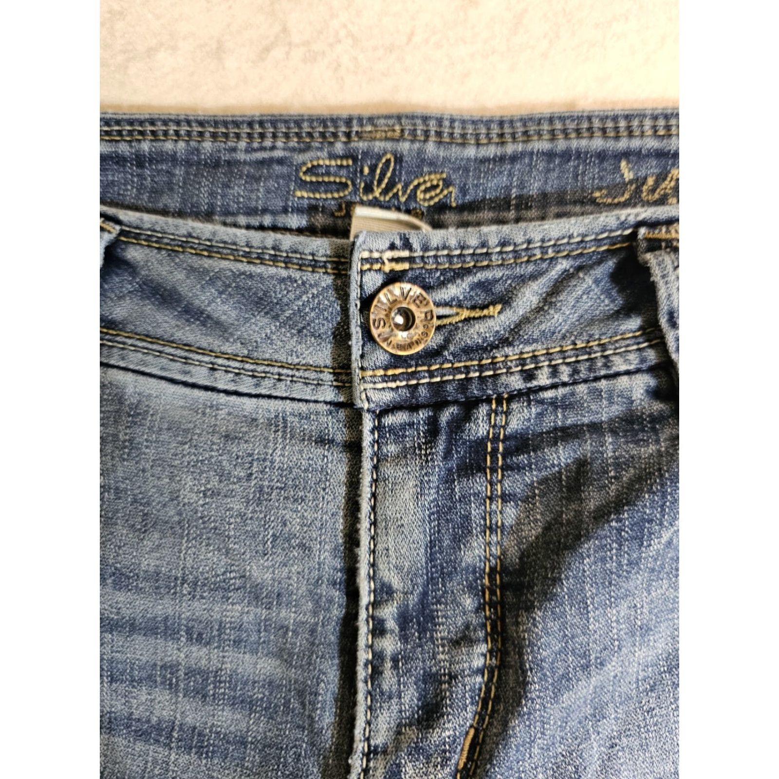 Silver Jeans Co. Classic Silver Jeans Julia Bootcut Denim Jeans Medium Wash Womens Size 33x32 Size 24" / US 00 / IT 34 - 3 Thumbnail