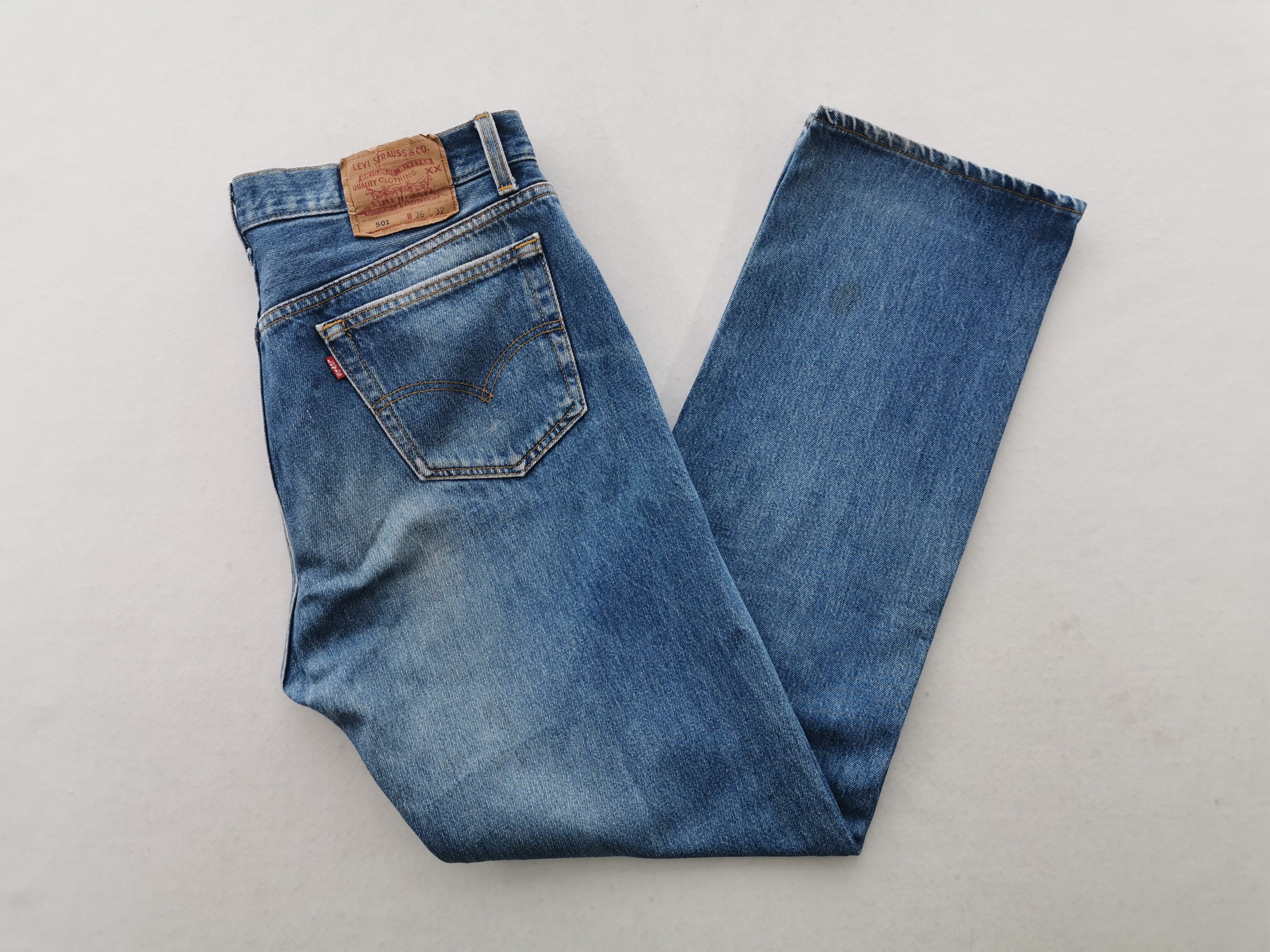 Levi's Vintage 90's Levis Lot 501 Denim Made In USA Size 30/36x32 Size US 36 / EU 52 - 1 Thumbnail