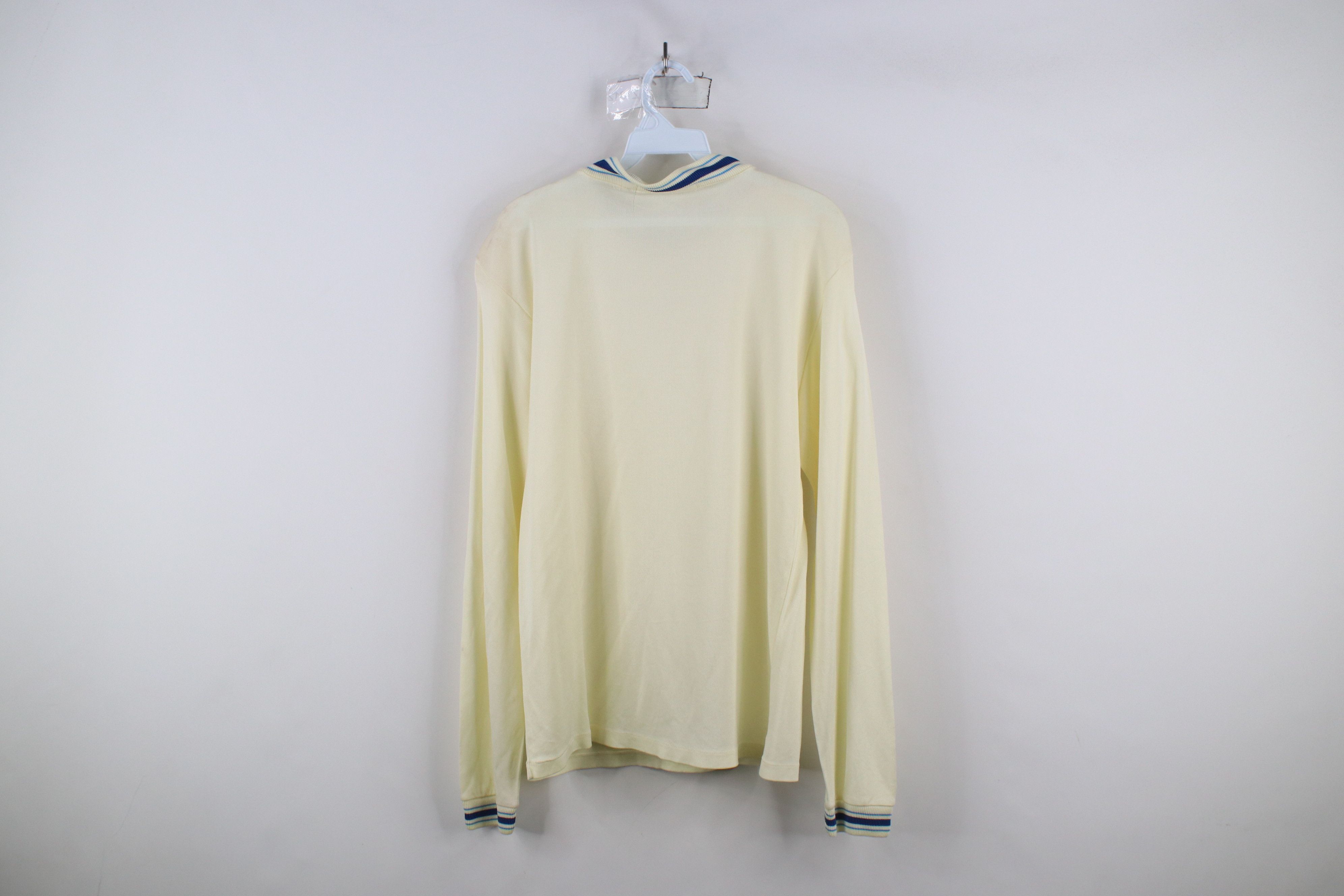 Vintage Vintage 60s 70s Streetwear Knit Long Sleeve T-Shirt Yellow Size US M / EU 48-50 / 2 - 12 Thumbnail