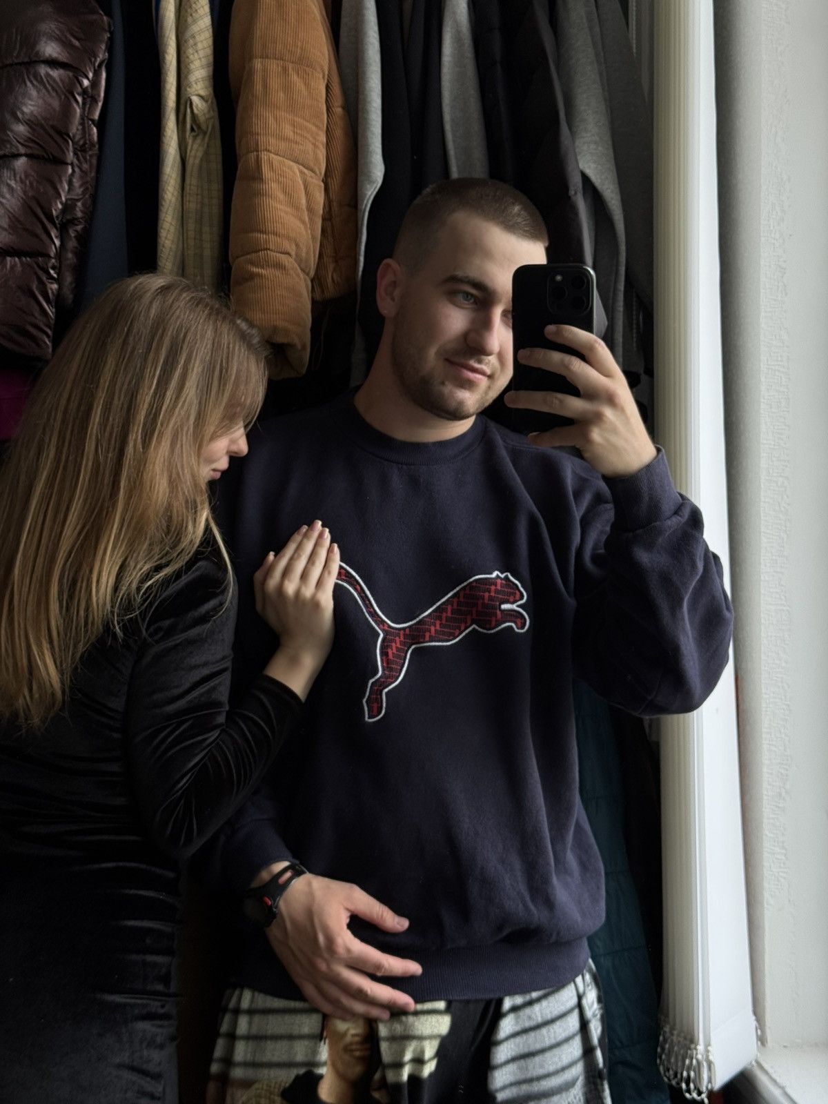 Japanese Brand × Puma × Vintage Sweatshirt vintage PUMA RARE BIG LOGO Size US L / EU 52-54 / 3 - 2 Thumbnail