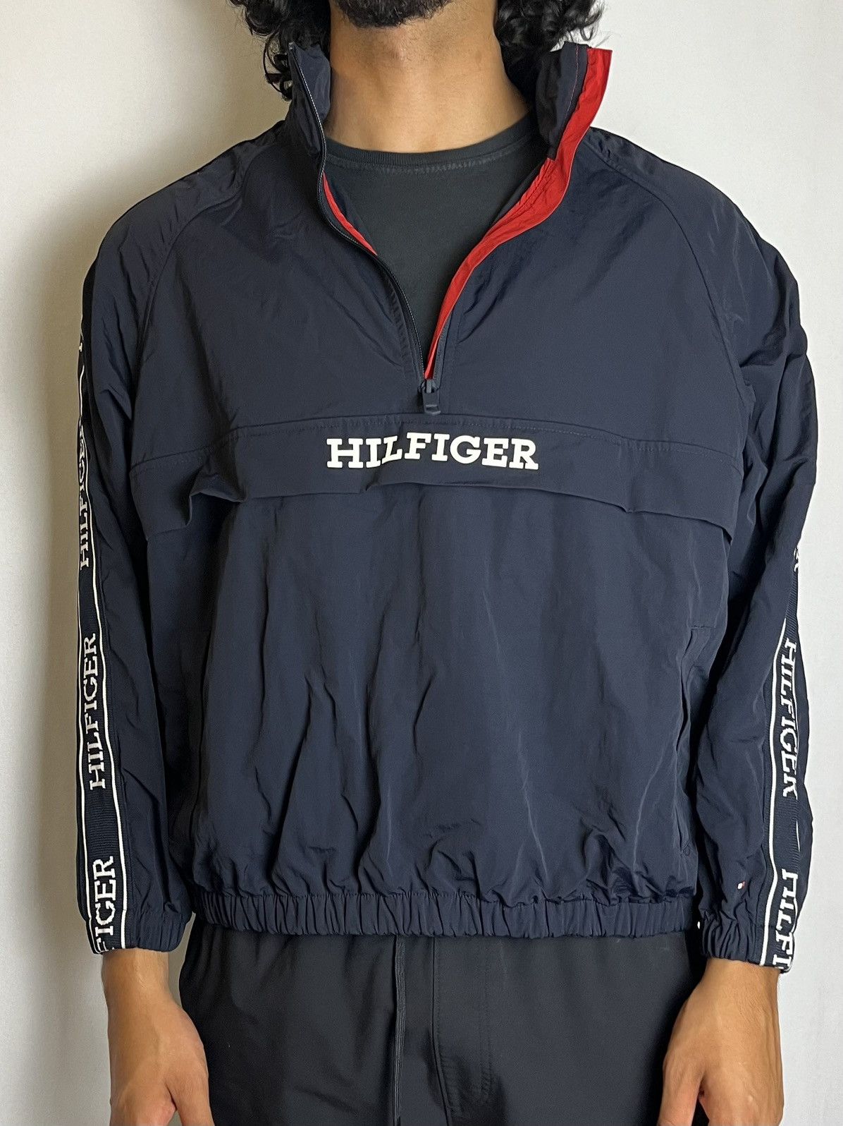 Tommy Hilfiger Tommy Hilfiger Half-Zip Water-Repellent Windbreaker Size US S / EU 44-46 / 1 - 1 Thumbnail