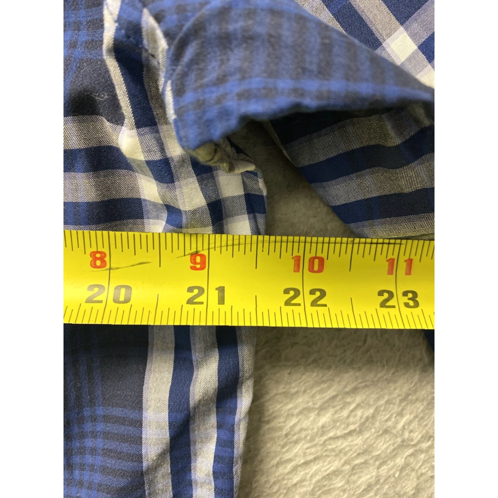 Banana Republic Banana Republic Men Button-Up Shirt Grant Fit L Blue Check Cotton Casual/Business 60-44 Size US L / EU 52-54 / 3 - 6 Thumbnail