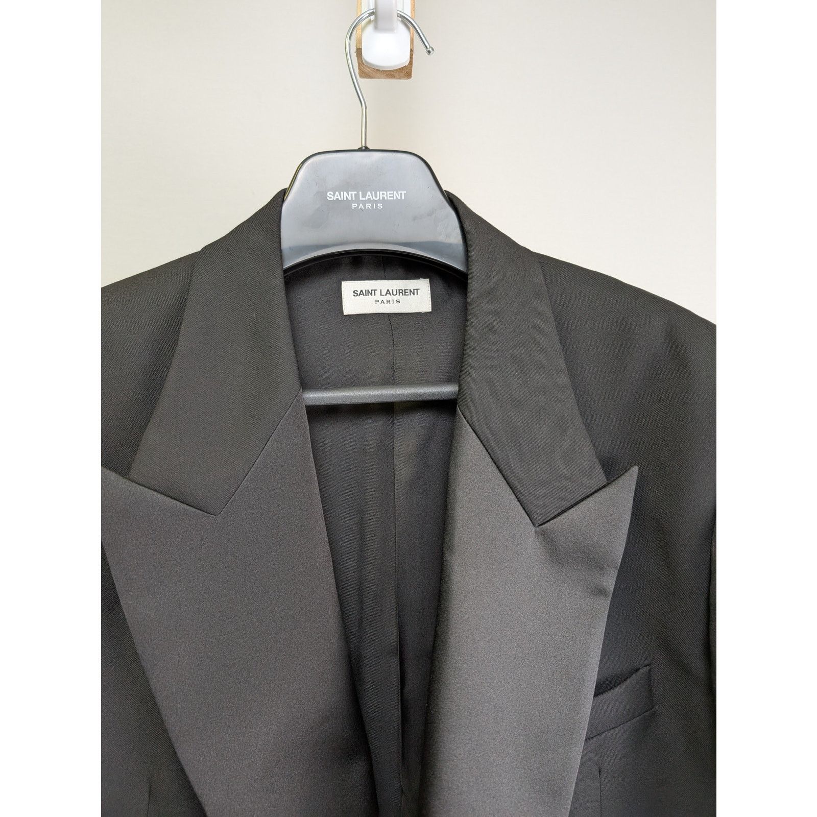 Saint Laurent Paris o1rshd1 Tuxedo Deneuve Grain De Poudre Organique Jacket Size US L / EU 52-54 / 3 - 9 Thumbnail