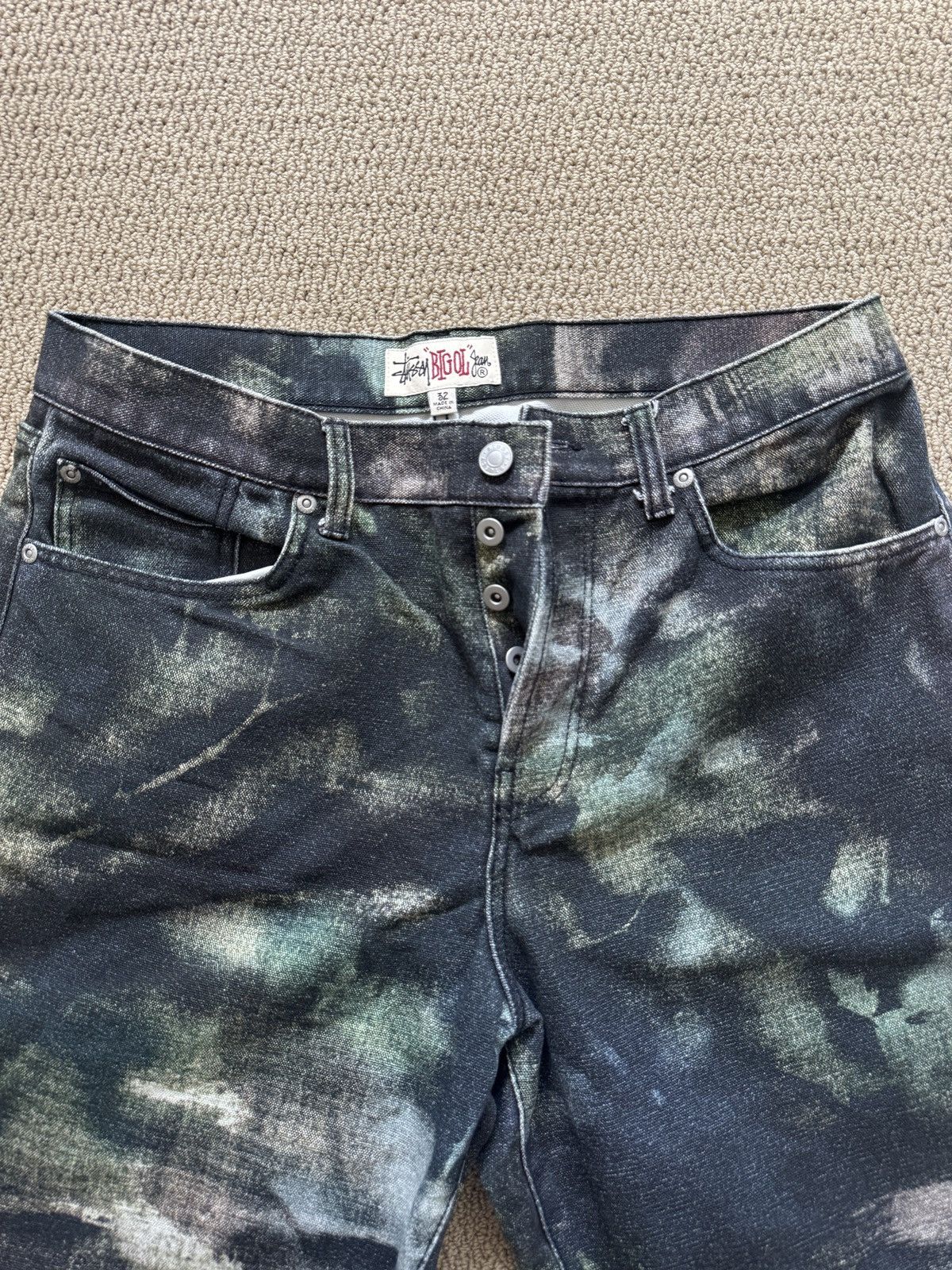 Stussy Stussy Big Ol’ Jeans Multicolor Tye Dye Size US 32 / EU 48 - 2 Thumbnail