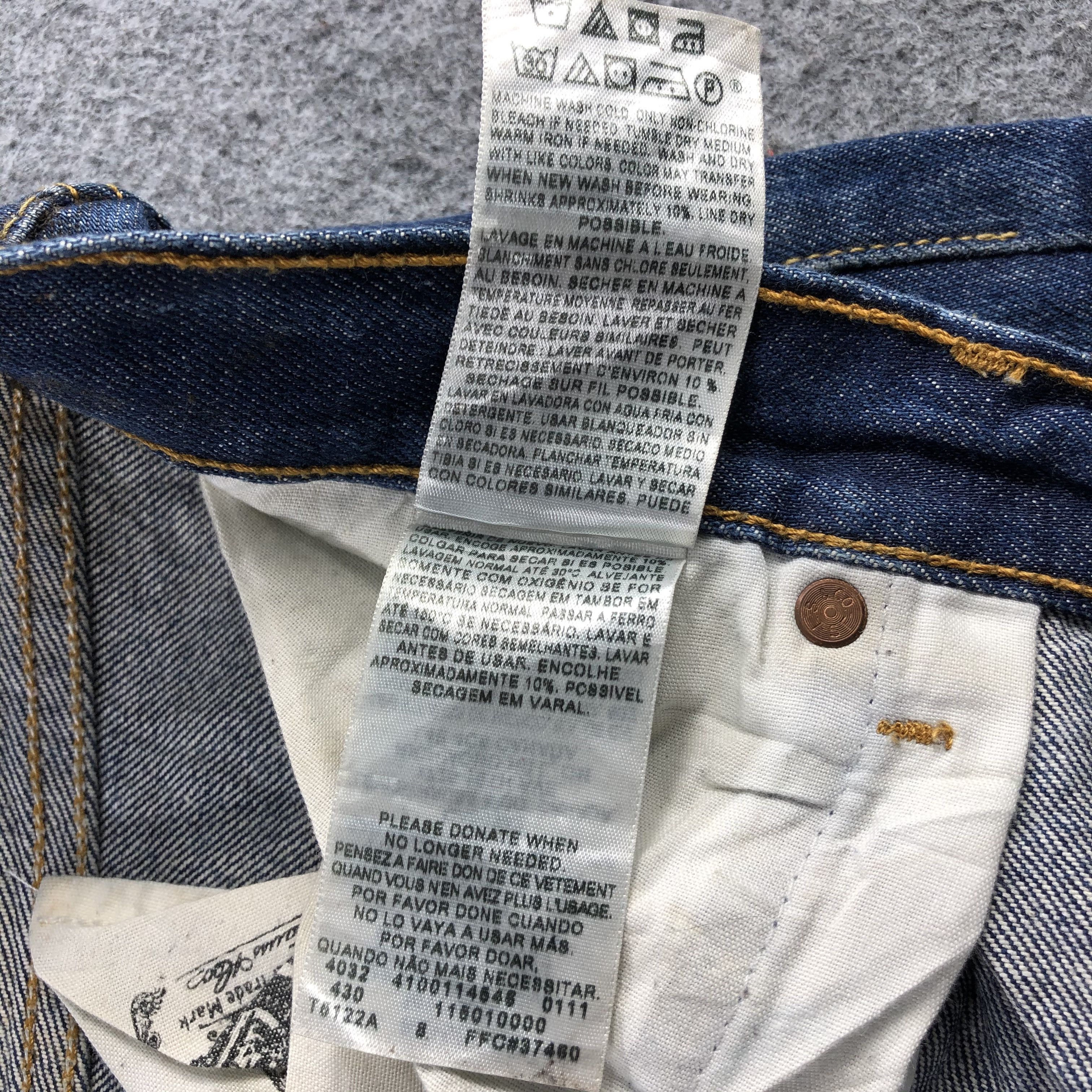 Levi's × Vintage Vintage Blue Wash Levis 501 Jeans-J2050 Size US 44 / EU 60 - 13 Thumbnail