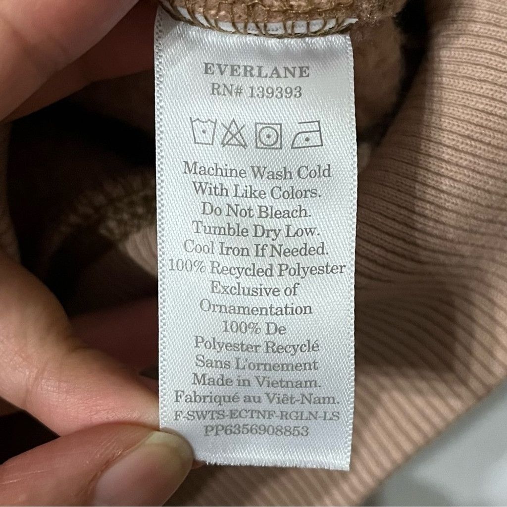 Everlane EVERLANE The ReNew Fleece Raglan Sherpa Crewneck Sweater Size XS / US 0-2 / IT 36-38 - 6 Thumbnail