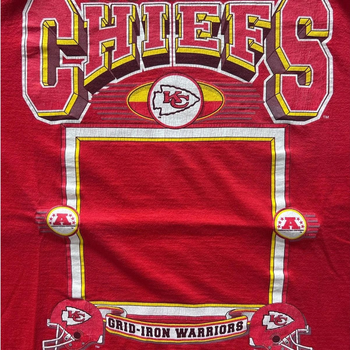 Other Vintage Kansas City Chiefs Athletic Joy Red T Shirt Size L Size US L / EU 52-54 / 3 - 2 Thumbnail