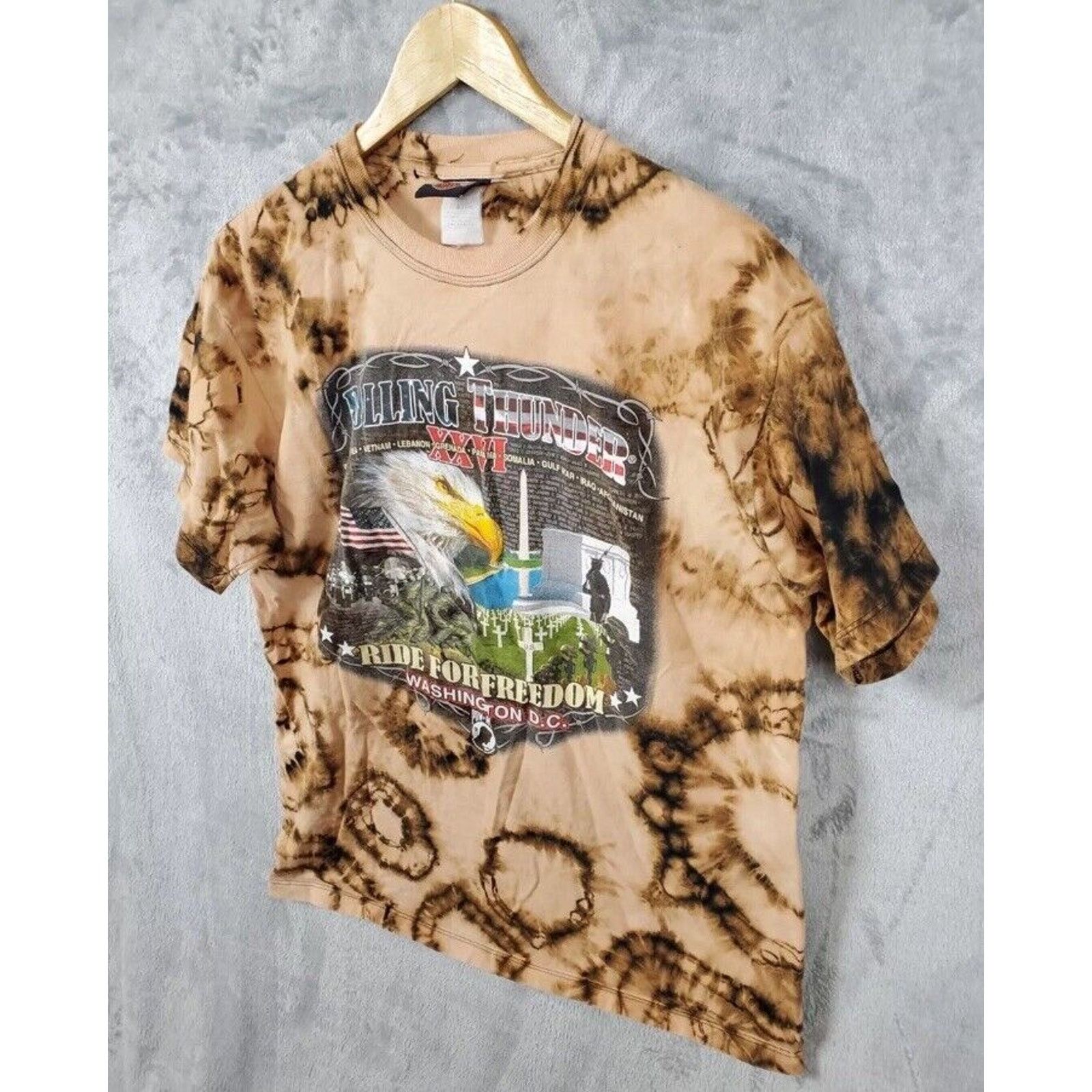 Harley Davidson Vintage Harley Davidson Shirt Men's L Rolling Biker Tye dye Size US L / EU 52-54 / 3 - 2 Thumbnail