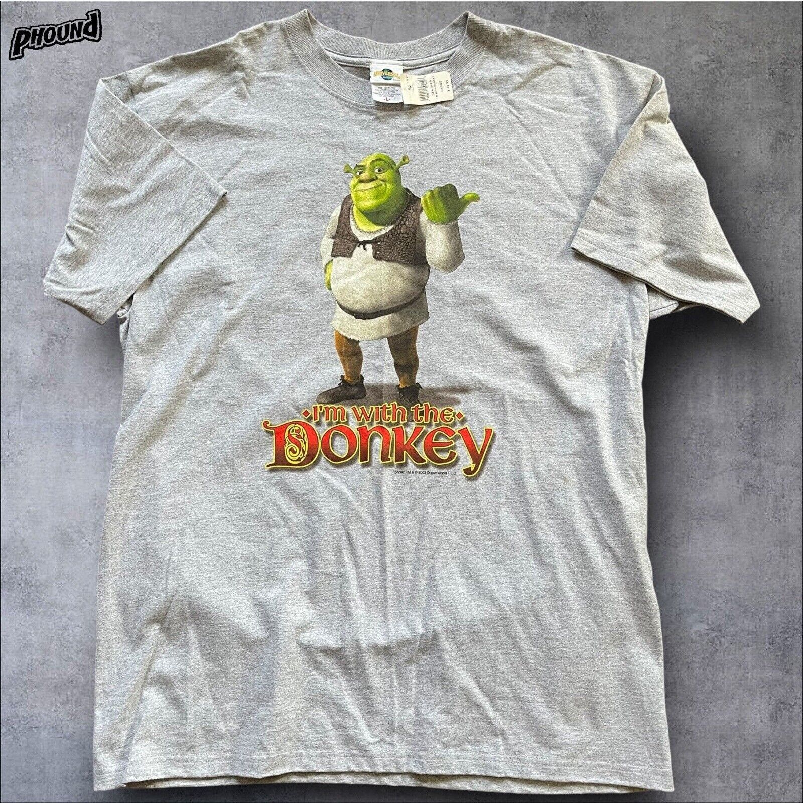 Universal Studios Vtg 2003 Universal Studios Shrek Movie Promo T-Shirt L New Size US L / EU 52-54 / 3 - 1 Thumbnail