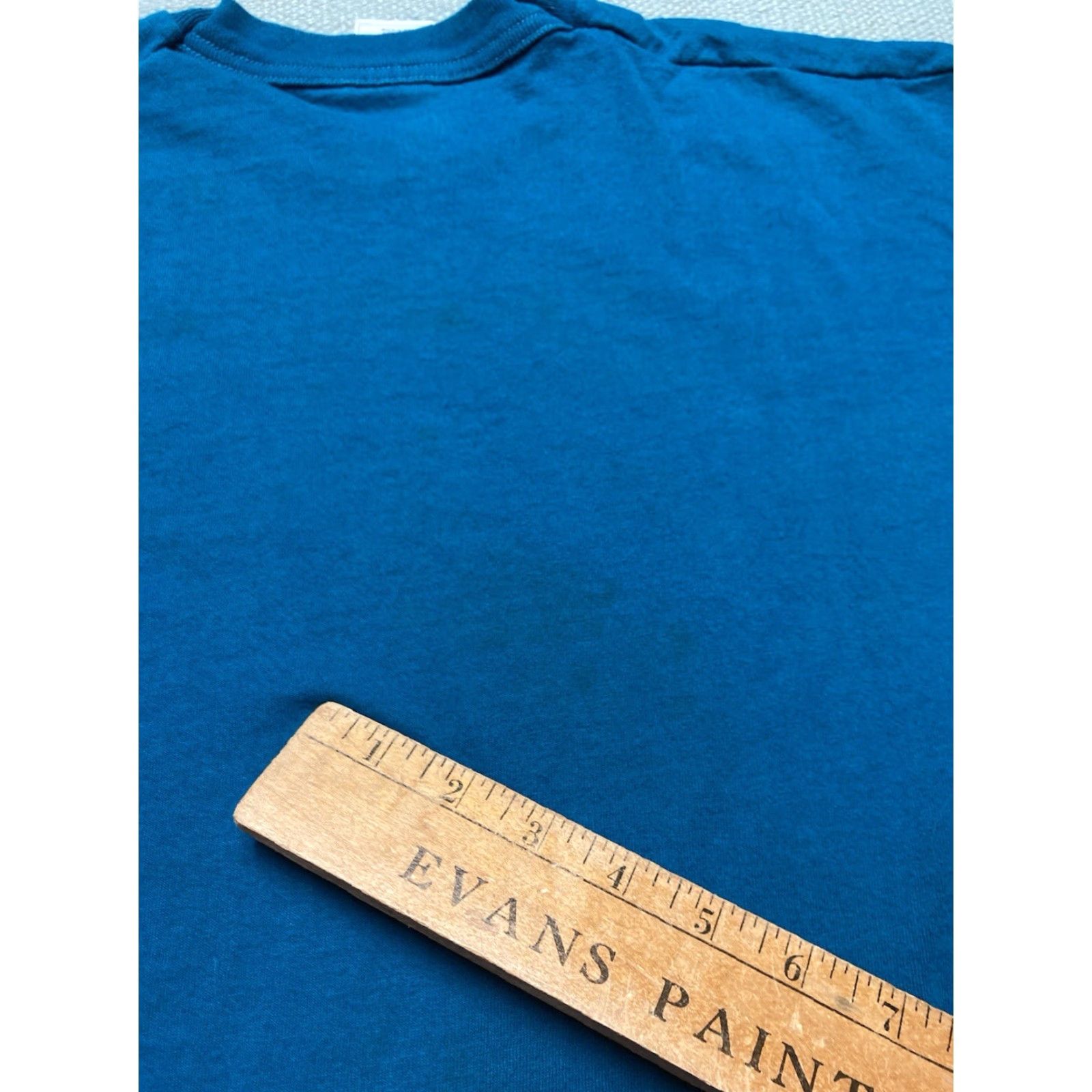Fruit Of The Loom VINTAGE 90s Fruit of the Loom T-Shirt Teal Blue Cotton XL Single Stitch Men Gross? Size US XL / EU 56 / 4 - 8 Thumbnail
