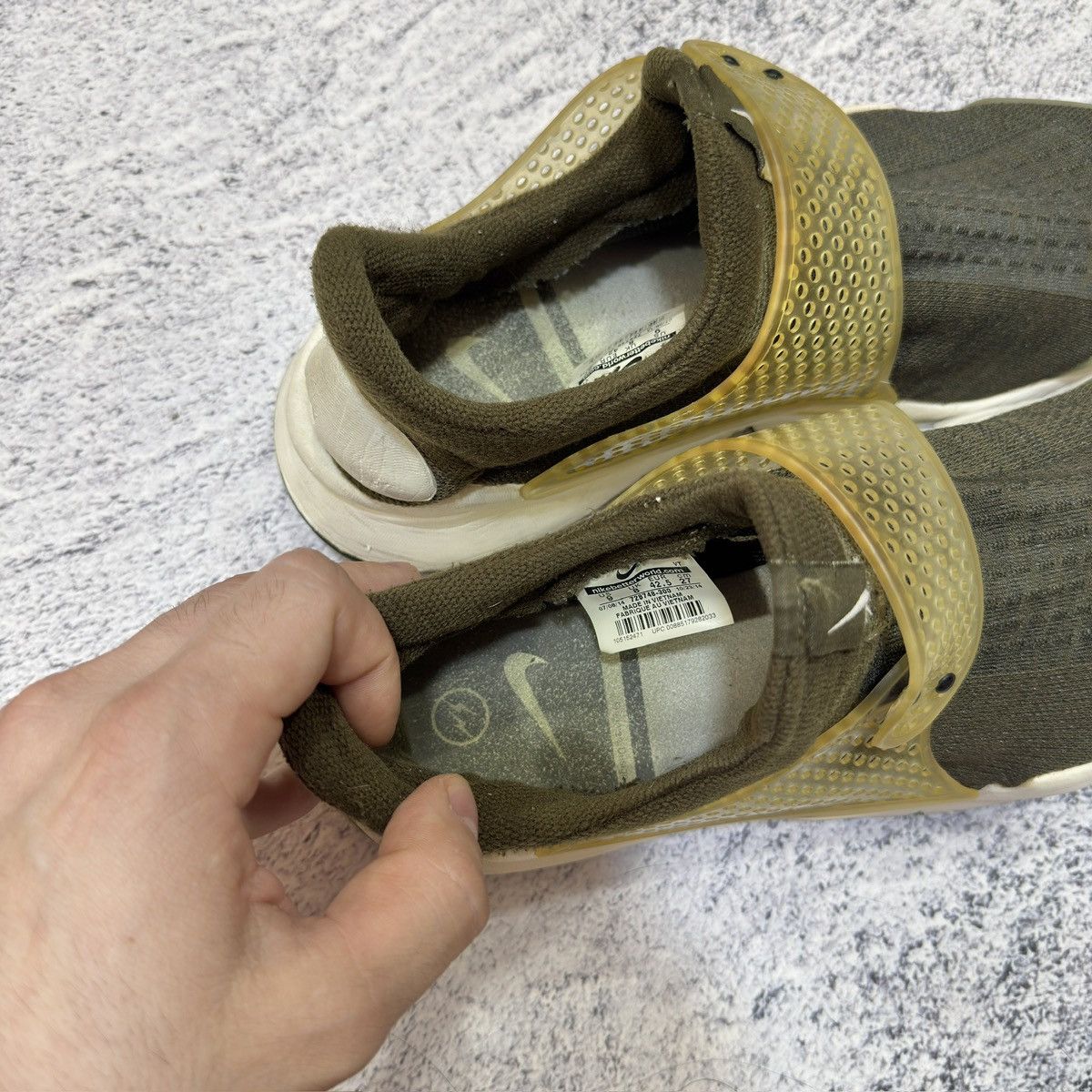 Fragment Design × Nike Nike x Fragment Design Sock Dart SP Dark Loden US9 UK8 Size US 9 / EU 42 - 12 Thumbnail