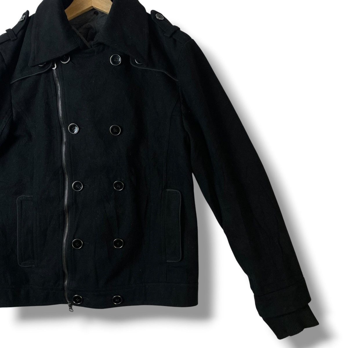 If Six Was Nine 🇯🇵 IN THE ATTIC DOUBLE LAYER PUNK GOTHIC WOOL JACKET Size US L / EU 52-54 / 3 - 6 Thumbnail