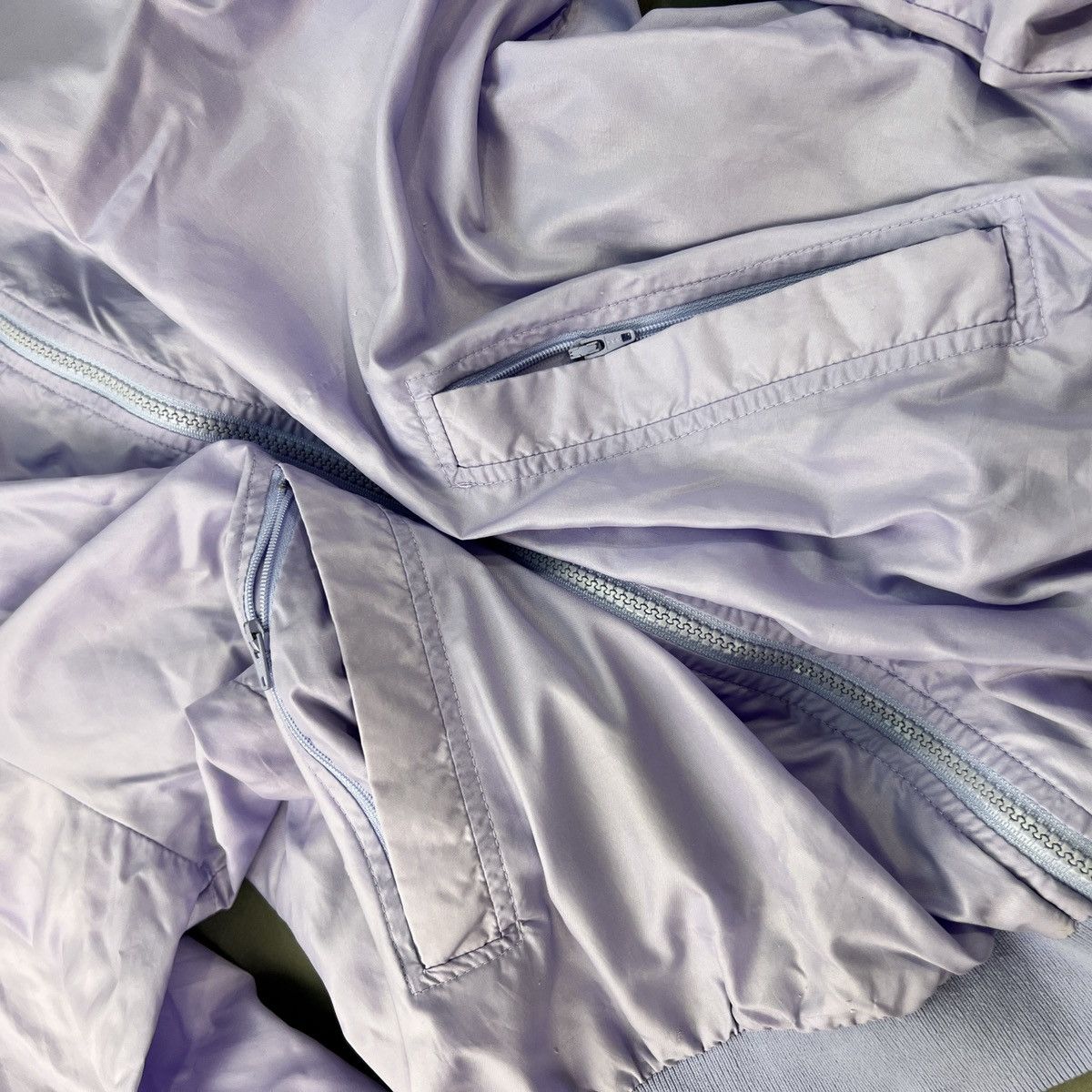 Other 1980s Vintage Pastel Purple Zip Up Jacket Size US M / EU 48-50 / 2 - 5 Thumbnail