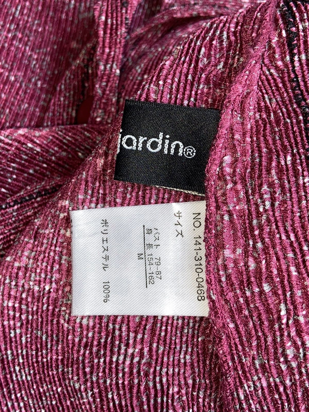 Designer × Japanese Brand COLLINEJARDIN Pink Pleats Blazers Size XS / US 0-2 / IT 36-38 - 17 Thumbnail