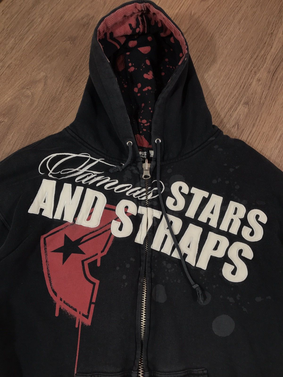 Famous Stars And Straps × Rap Tees × Vintage Vintage Rare Famous Stars & Straps Zip Hoodie Size US XL / EU 56 / 4 - 6 Thumbnail