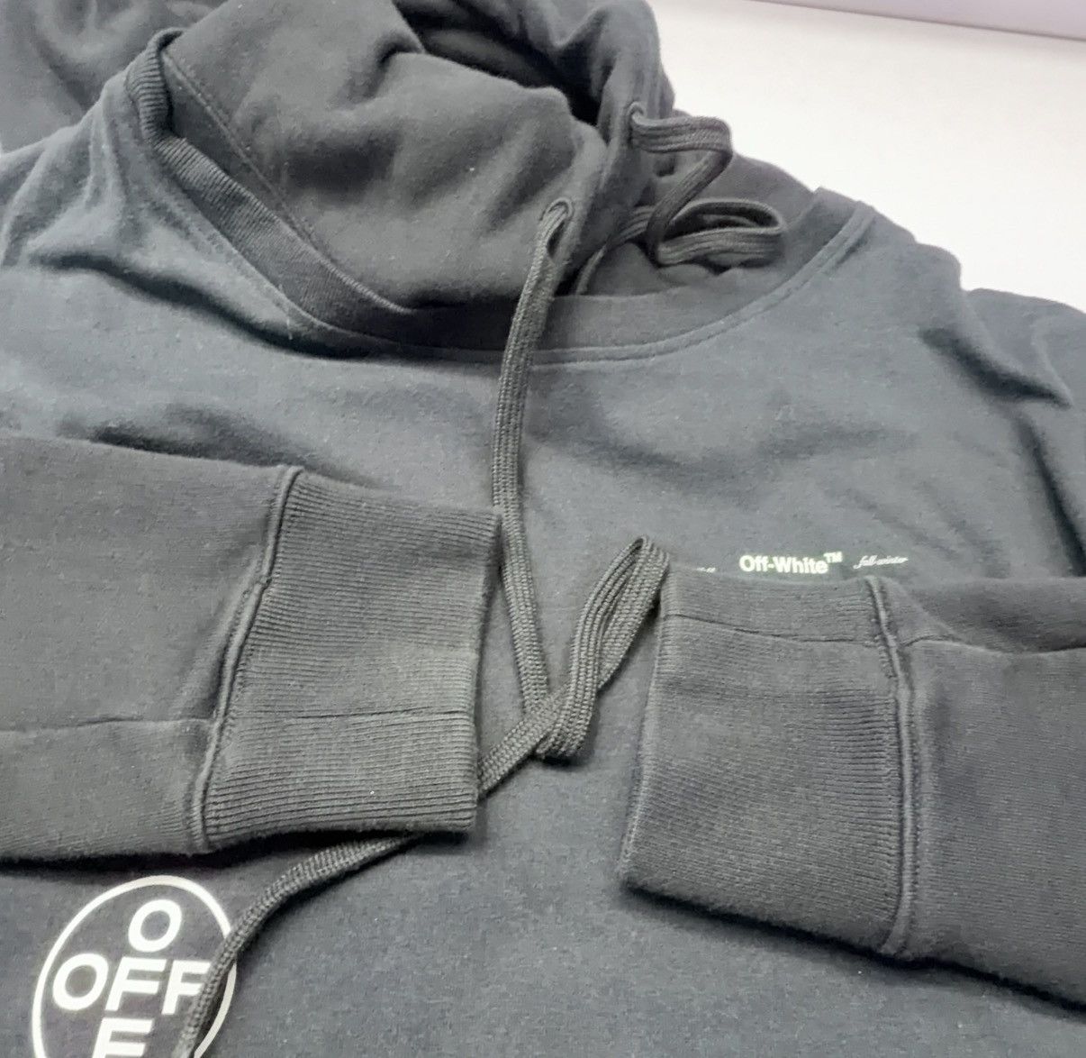 Off-White 19AW Off-White Diag Mariana Double Tee Hoodie Size US M / EU 48-50 / 2 - 8 Thumbnail