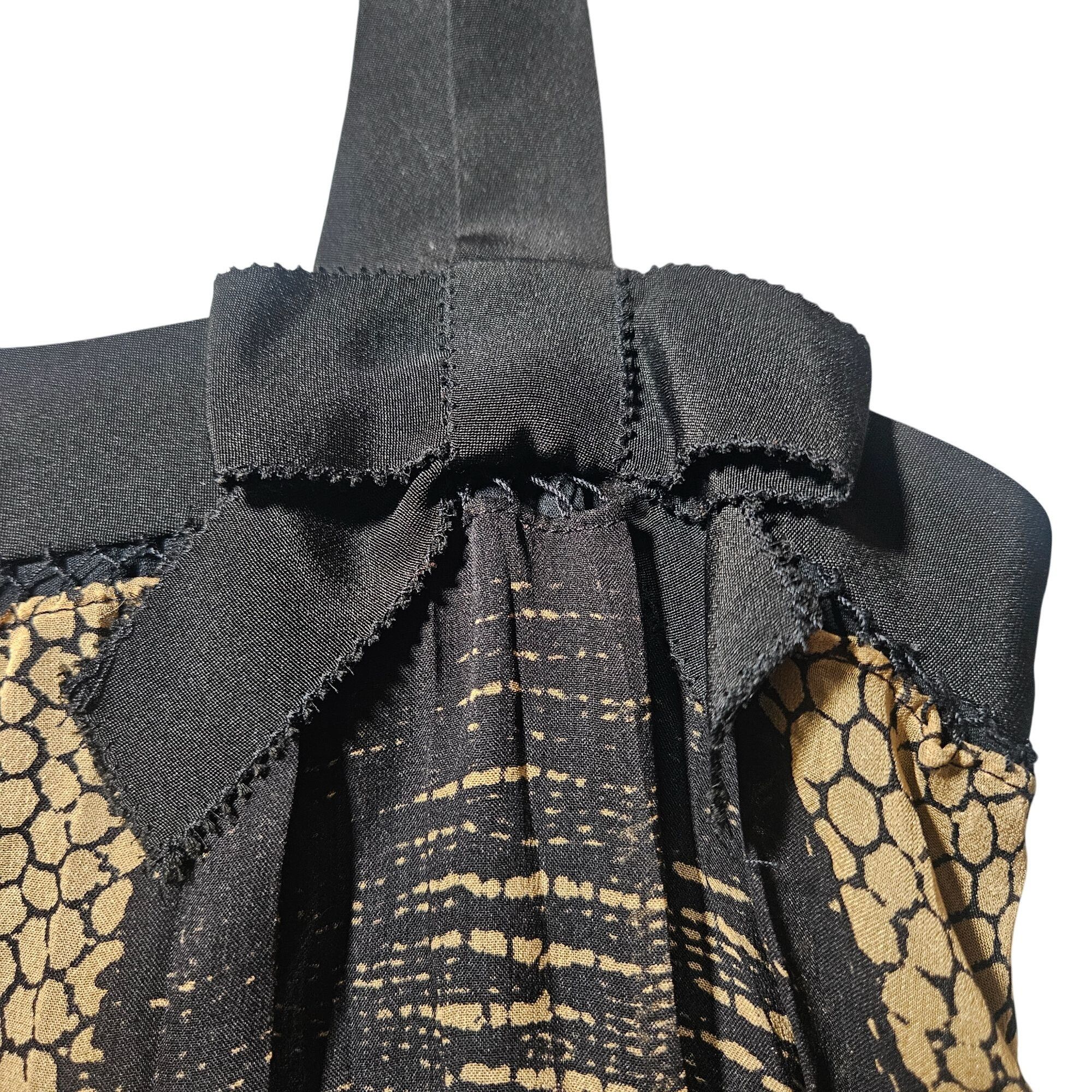 Diane von Furstenberg DVF Nightingale Silk Mini Dress 0 Babydoll Black Gold Dots C Size XS / US 0-2 / IT 36-38 - 5 Thumbnail
