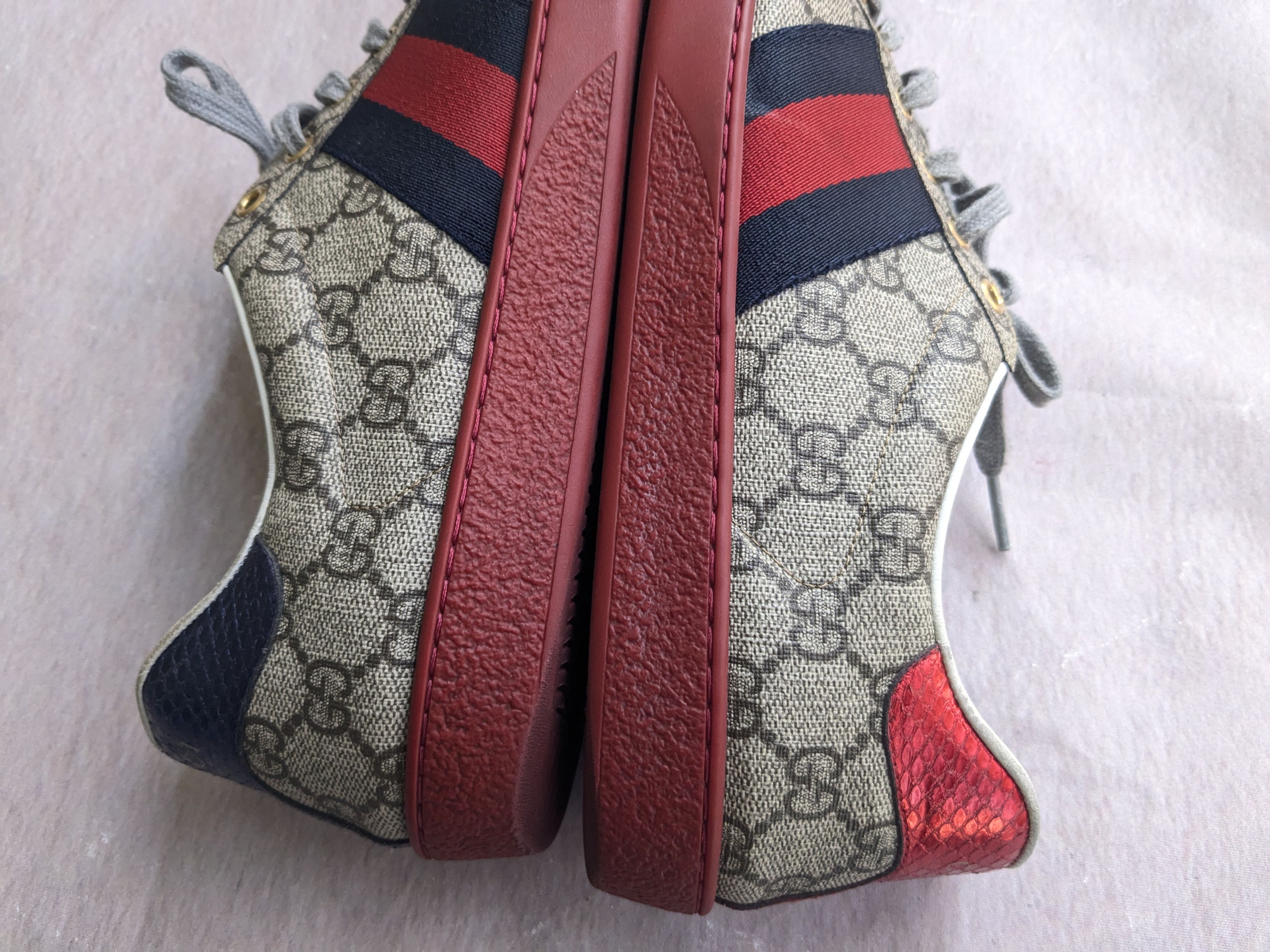 Gucci Gucci Ace Sneakers 10 Canvas Monogram Supreme Low Tops Size US 10 / EU 43 - 8 Thumbnail