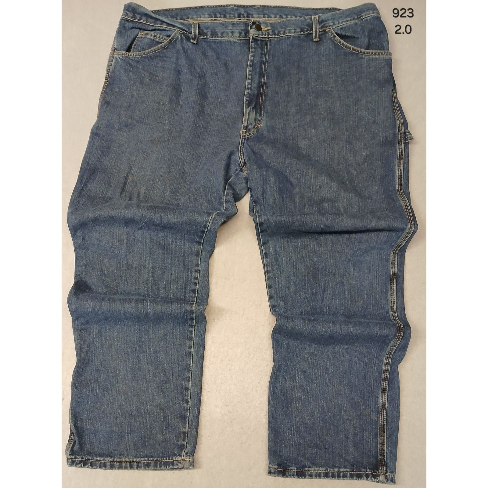 Dickies Dickie's (44x32) Men's Relaxed Carpenter Blue Denim Jeans Size US 44 / EU 60 - 2 Thumbnail