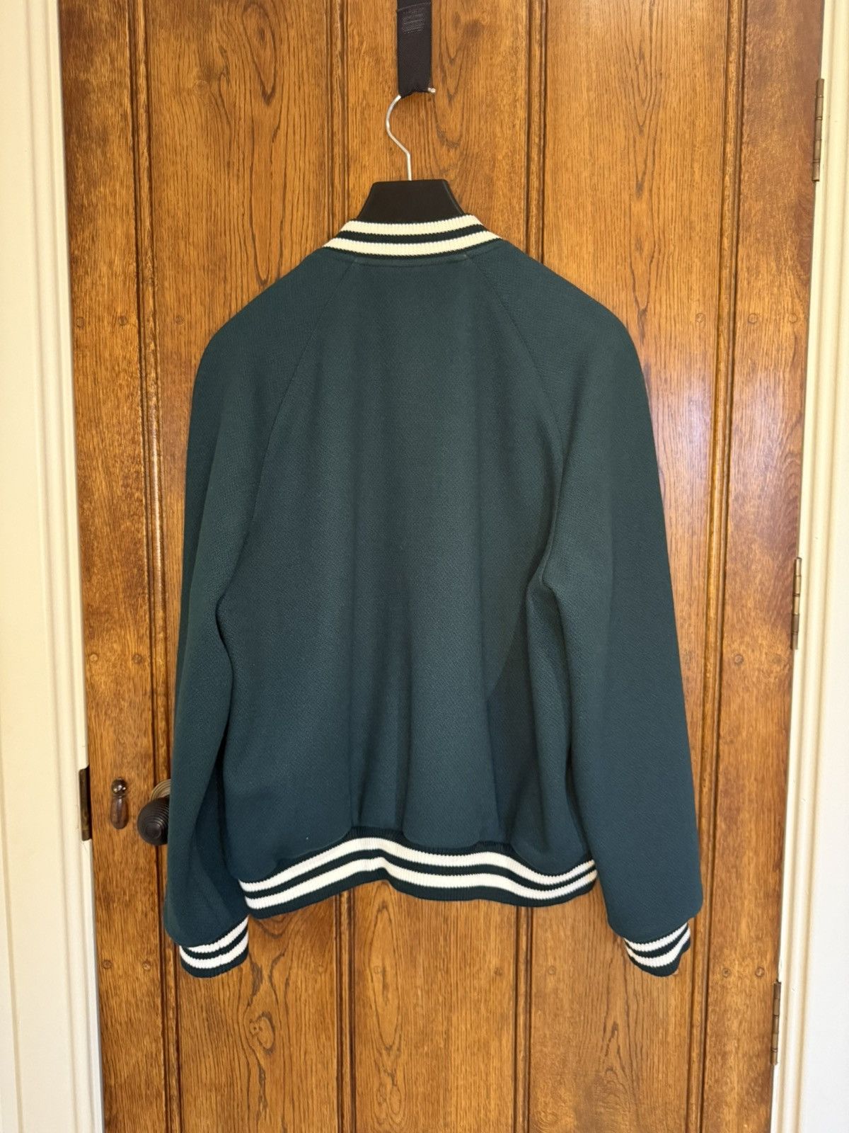 Celine $3.25k+ FW24 Celine Triomphe logo teddy jacket green Hedi 52 Size US L / EU 52-54 / 3 - 16 Thumbnail