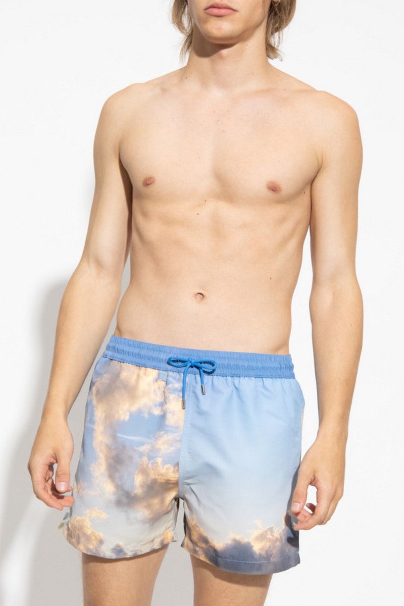 Paul Smith PAUL SMITH Swimwear blue cloud print swim shorts Medium Size US 32 / EU 48 - 2 Thumbnail