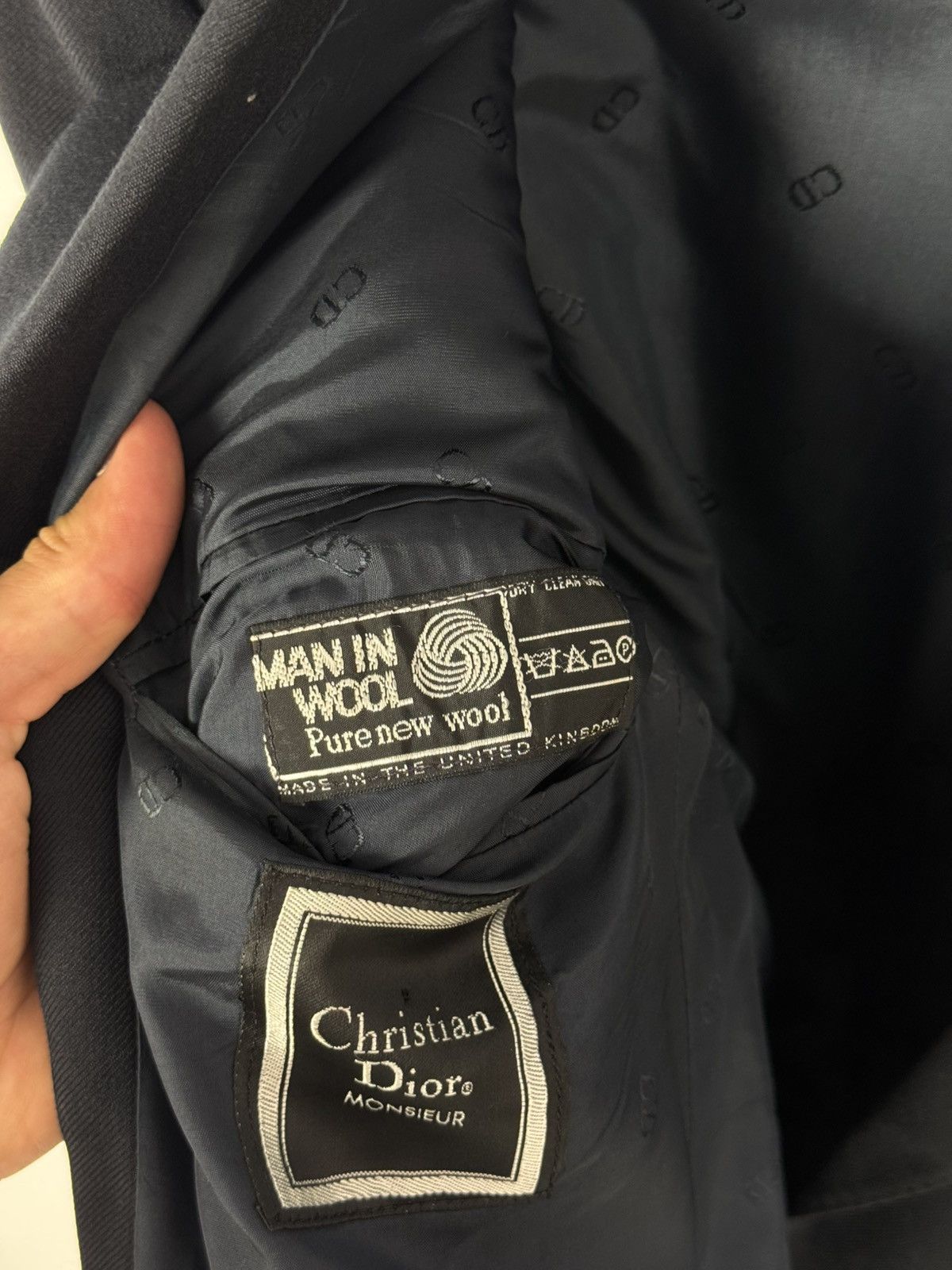 Christian Dior Monsieur 1990’s Vintage Christian Dior Monsieur Wool Blazer Size 42L - 18 Thumbnail