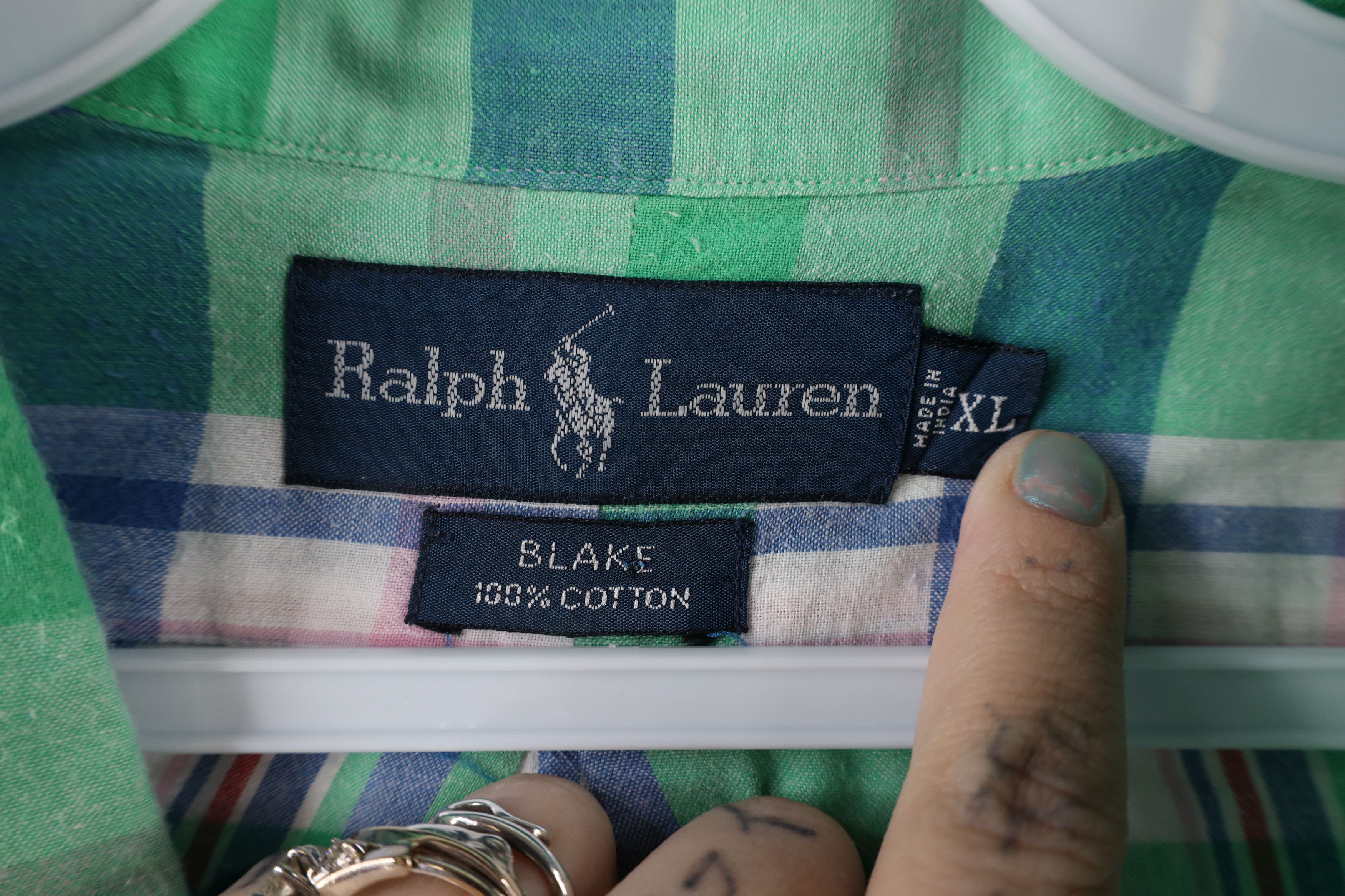 Ralph Lauren × Vintage Vintage 90s Ralph Lauren Short Sleeve Button Down Shirt Size US XL / EU 56 / 4 - 5 Thumbnail