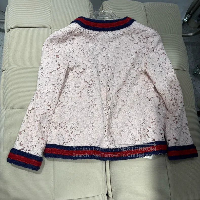 Gucci Gucci Pink lace cardigan coat Size XS / US 0-2 / IT 36-38 - 2 Thumbnail