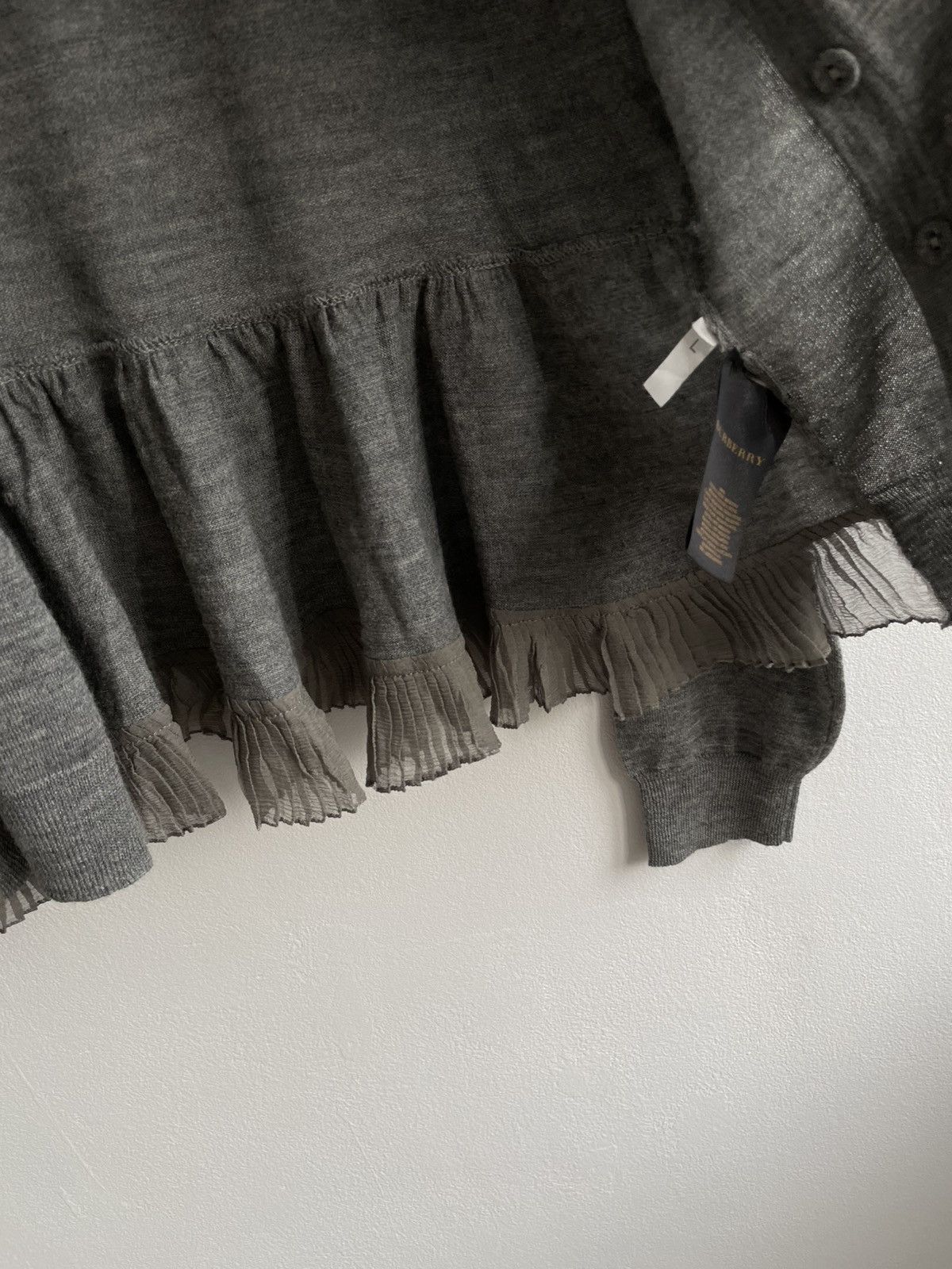 Burberry RARE Burberry Wool & Silk Brown Tags Cardigan Sweater Size M / US 6-8 / IT 42-44 - 12 Thumbnail