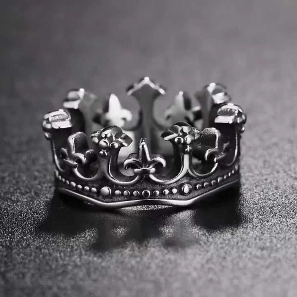 Jewelry × Vintage Retro Crown King Ring Size ONE SIZE - 3 Thumbnail